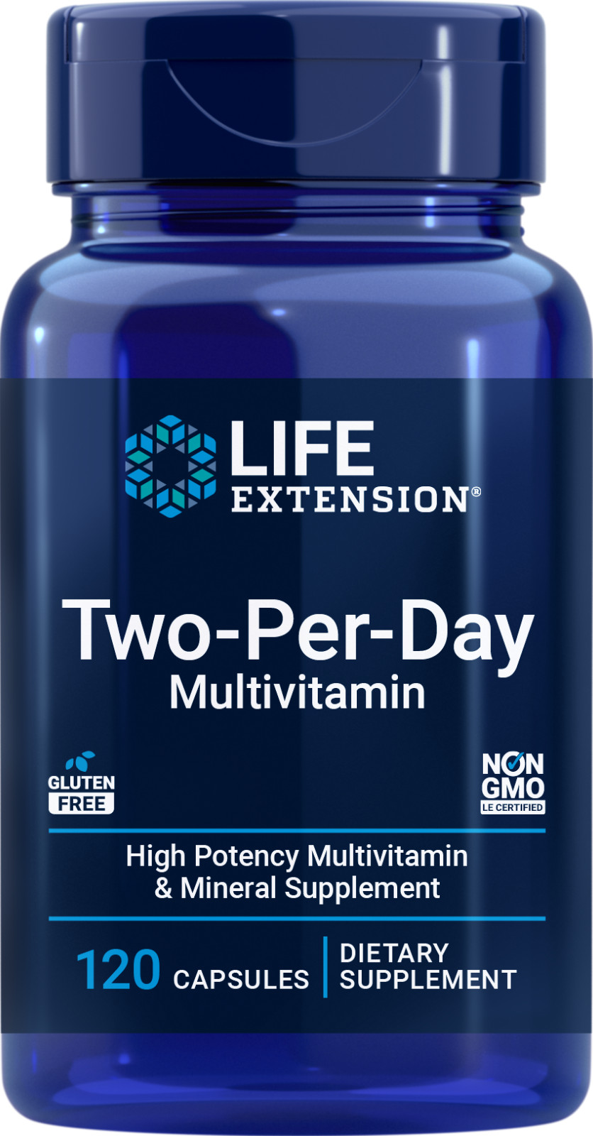 LIFE EXTENSION TWO PER DAY 120 CAPSULES