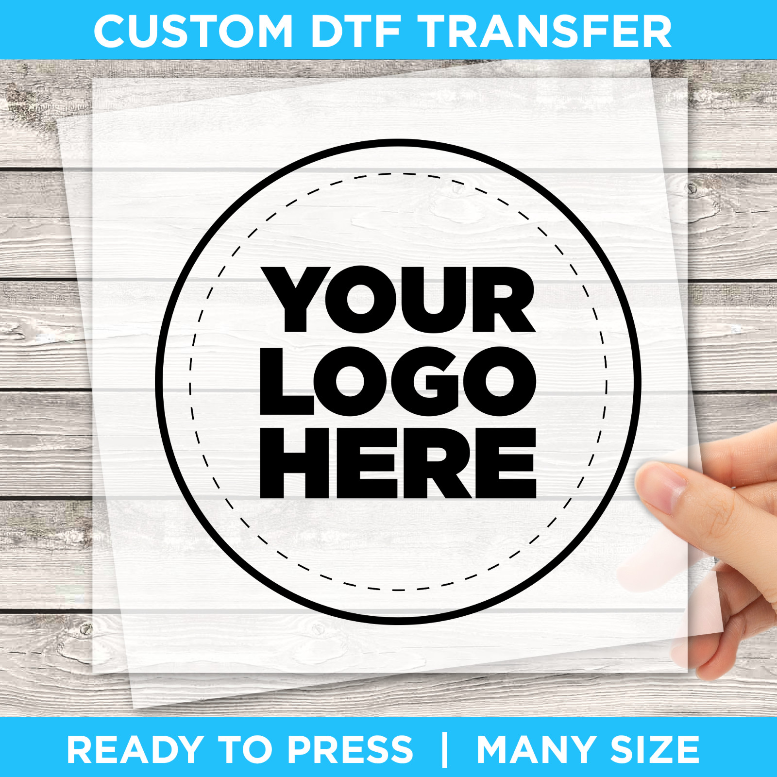 Personalized Logo DTF Transfer, Your Logo Here Dtf, Custom Logo Ready To Press