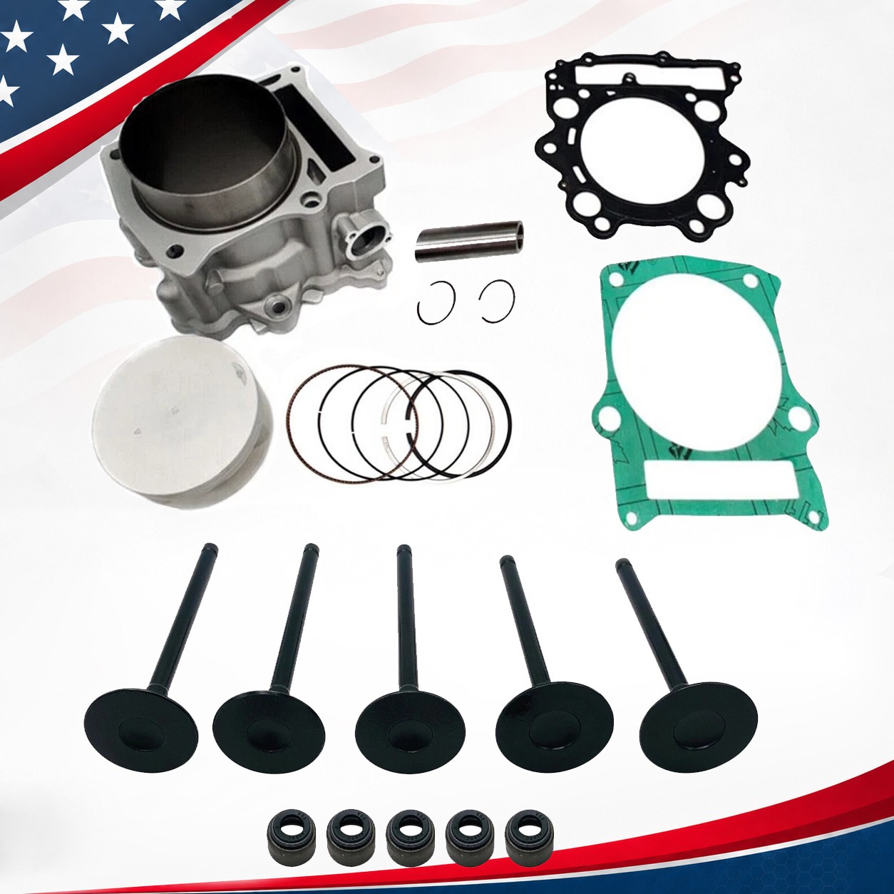 For Hisun UTV 750 Cylinder Intake Exhaust Valve Bore Cub Cadet Coleman Sector US