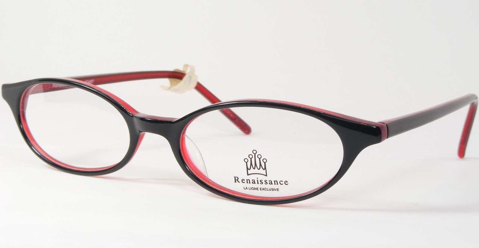 Renaissance RE-10487 C4 Black /Red UNIQUE RARE EYEGLASSES GLASSES 49-17-140mm