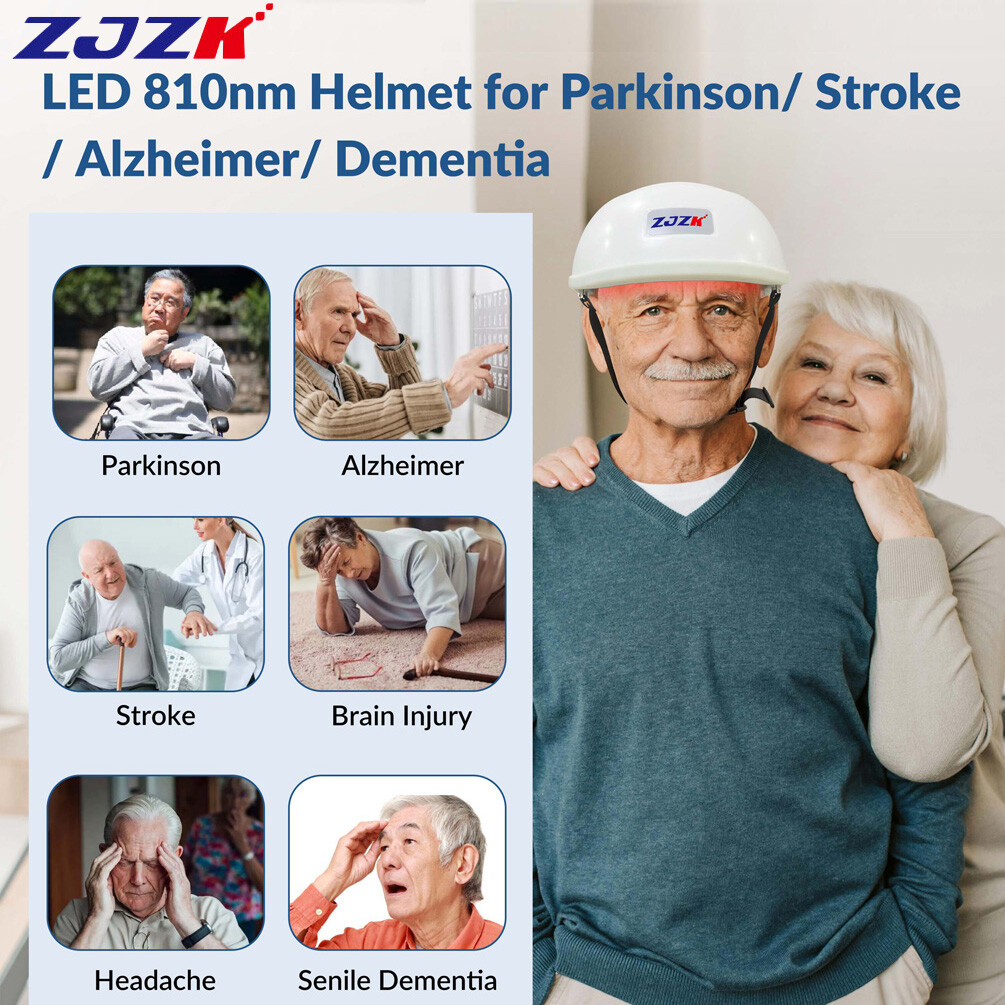 PBM Brain Stimulation Helmet NIR Light Therapy for Parkinson Alzheimer PTSD TBI