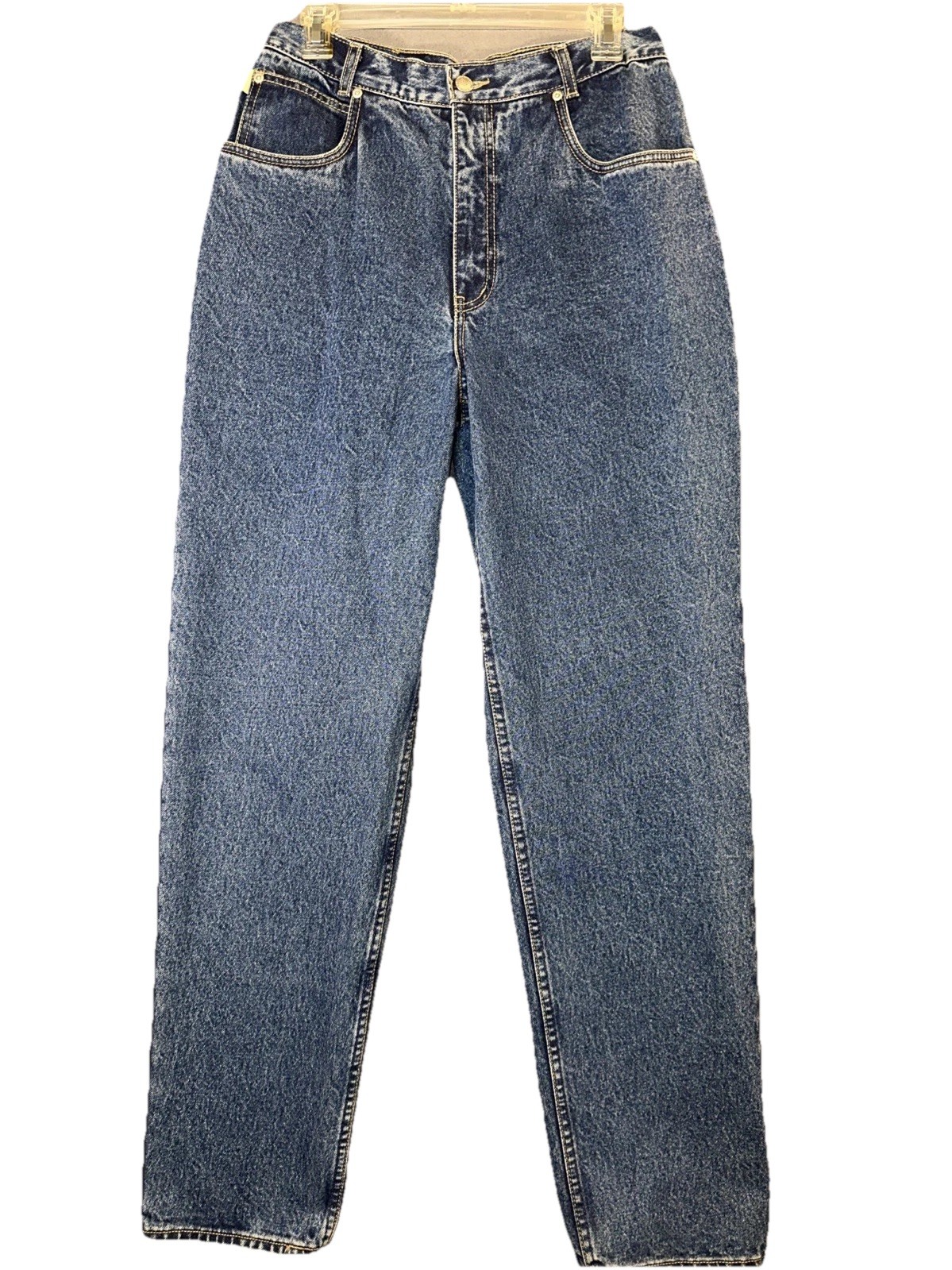Green Label  VTG 80s Lawman Western Denim Jeans Hong Kong 100% Cotton Sz 11