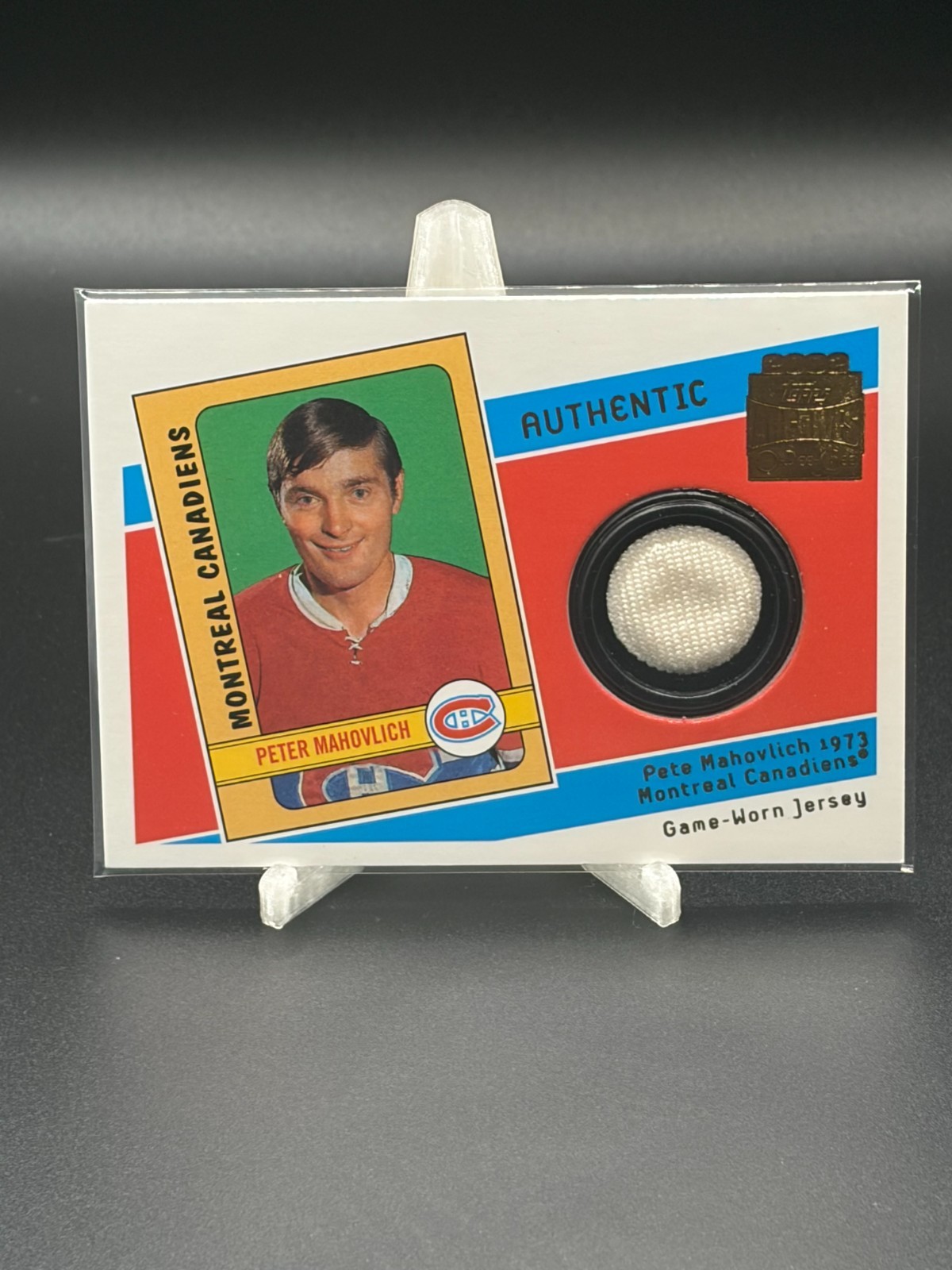 2001-02 Topps/O-Pee-Chee Archives - Jerseys Pete Mahovlich #J-PM (MEM)