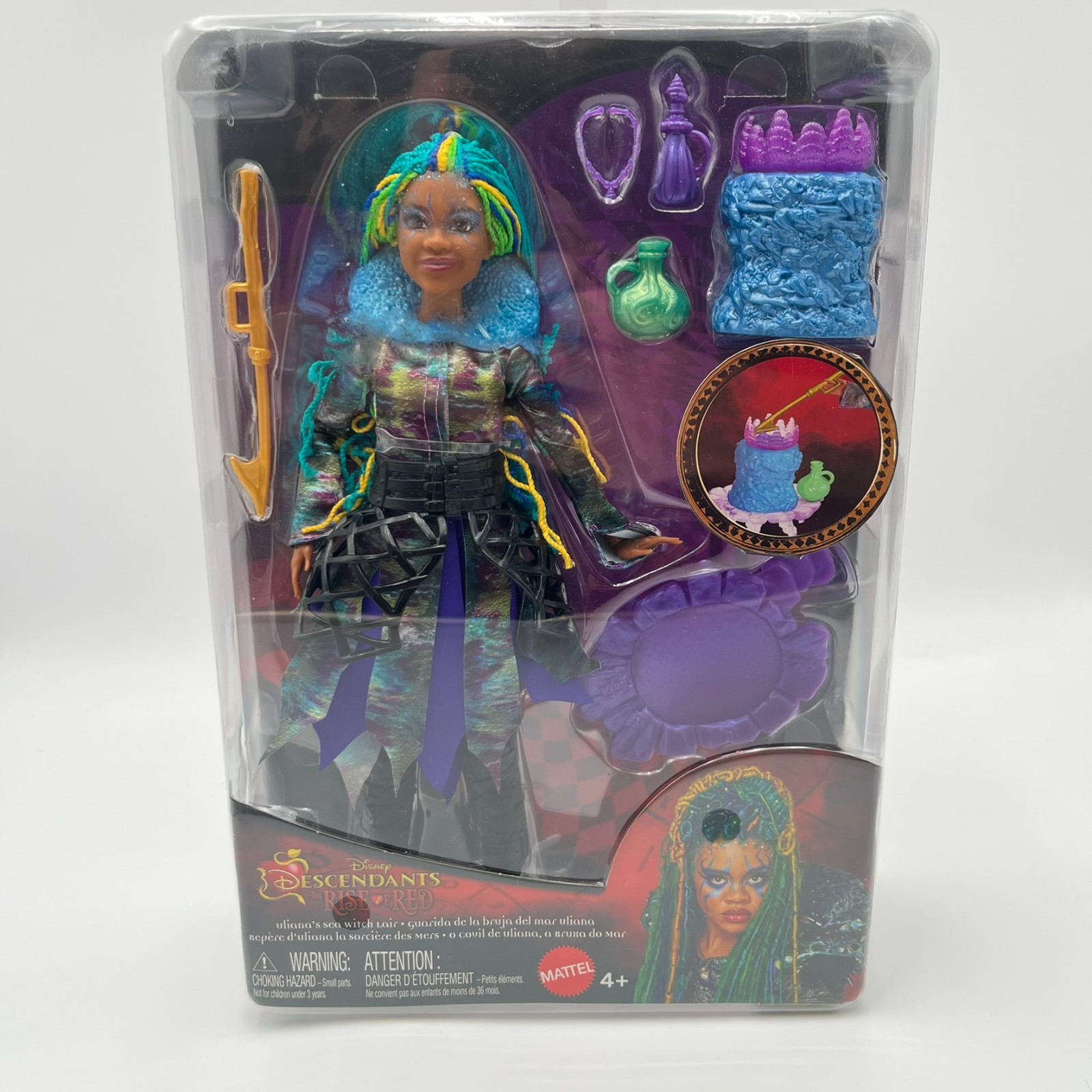 2024 Disney Descendants Uliana The Rise of Red Deluxe Doll Sea Witch Lair NEW