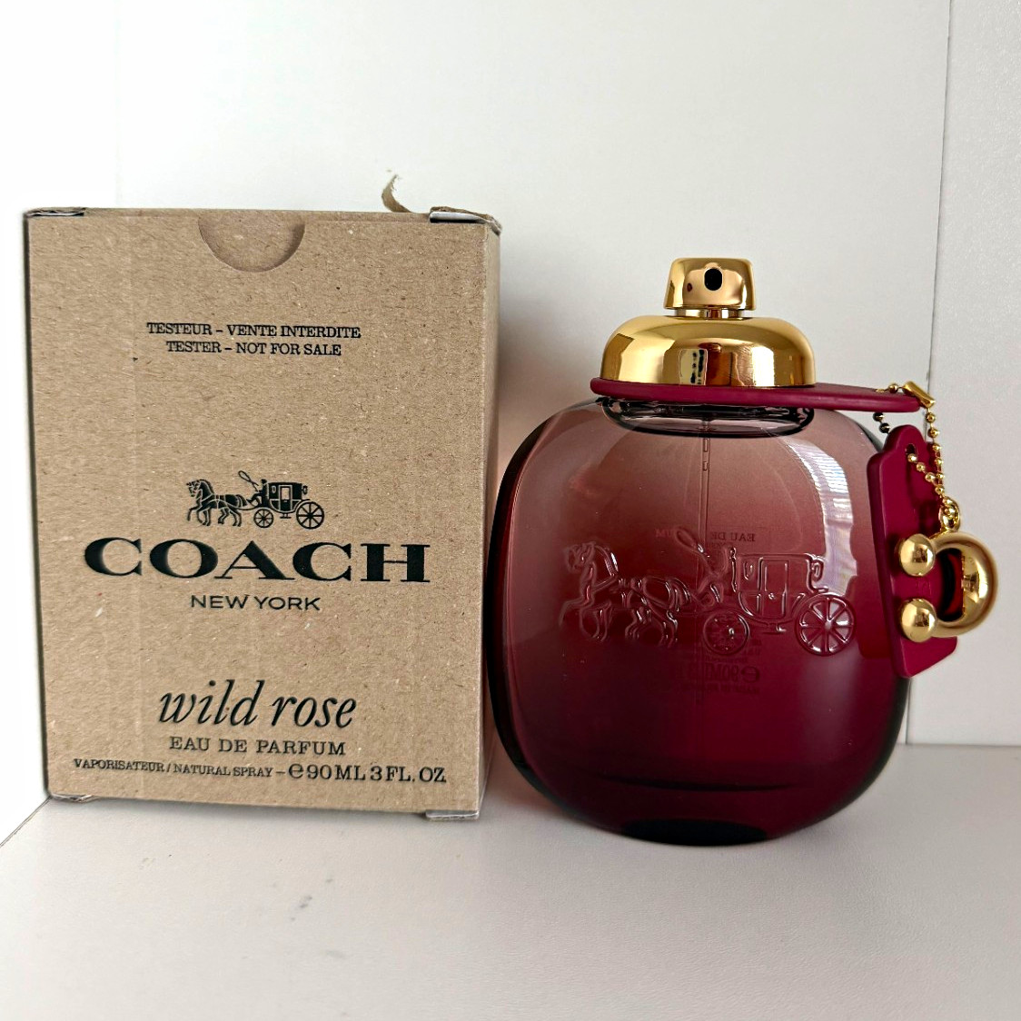 Coach New York Wild Rose Eau de Parfum Spray, Tester Size - 3 fl oz Coach New York Wild Rose Eau de Parfum Spray, Tester Size - 3 fl oz