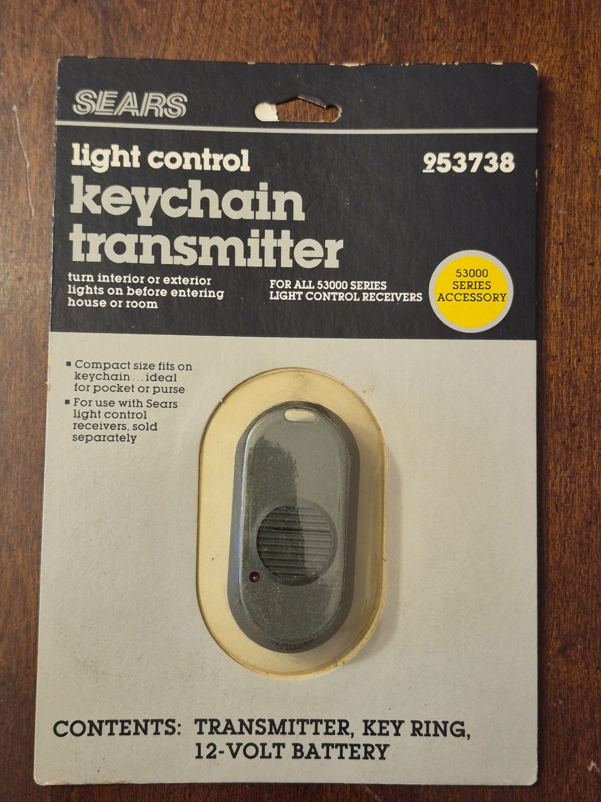 Vintage Sears Keychain Remote Transmitter Light Control 953738 53000 Series NOS Vintage Sears Keychain Remote Transmitter Light Control 953738 53000 Series NOS