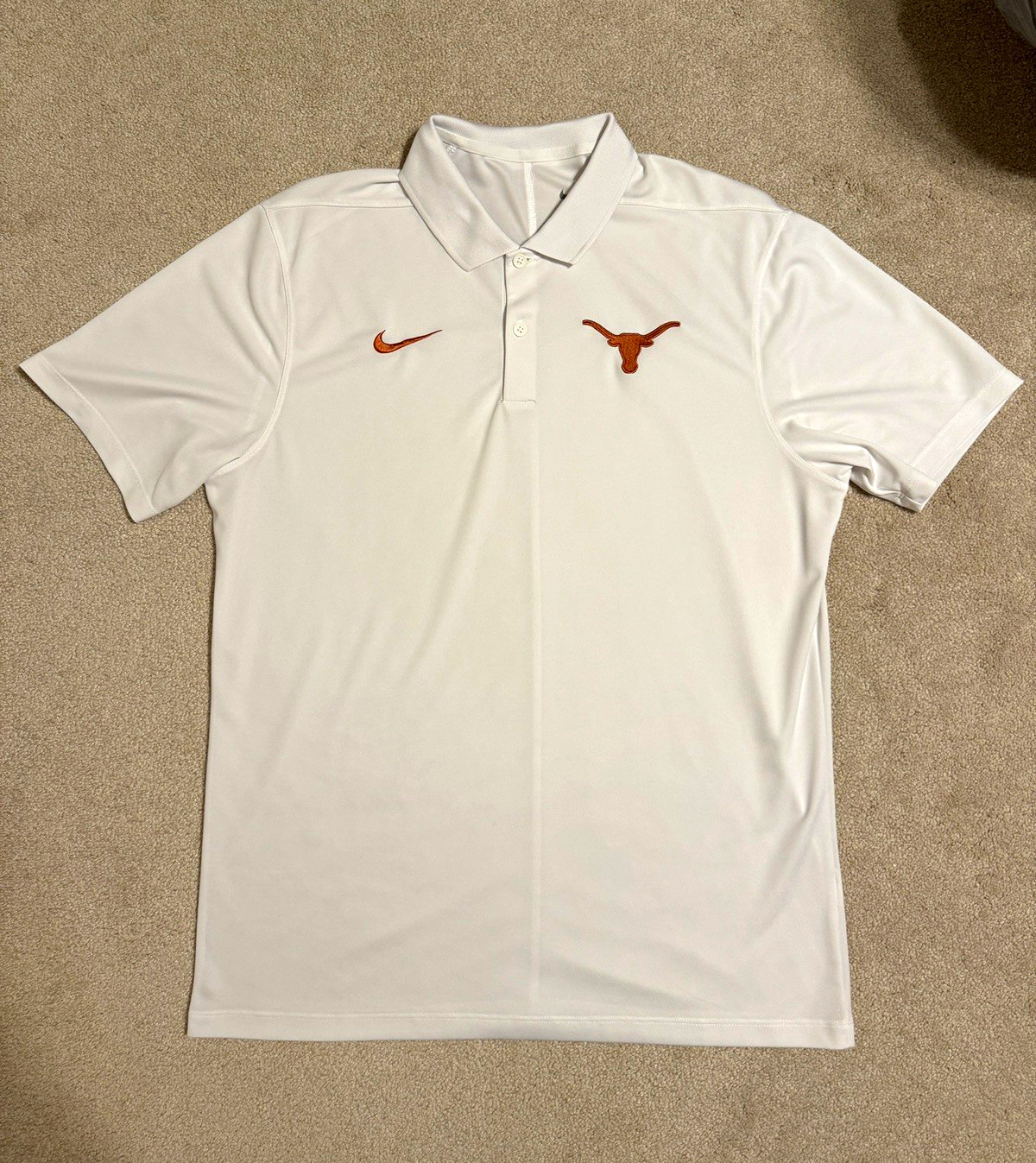 Men\'s Nike White Texas Longhorns Victory Polo - MEDIUM Men\'s Nike White Texas Longhorns Victory Polo - MEDIUM