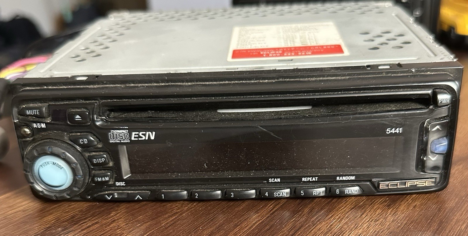 Eclipse 5441 Old School Cd Player Radio..parts Only Not Working Eclipse 5441 Old School Cd Player Radio..parts Only Not Working