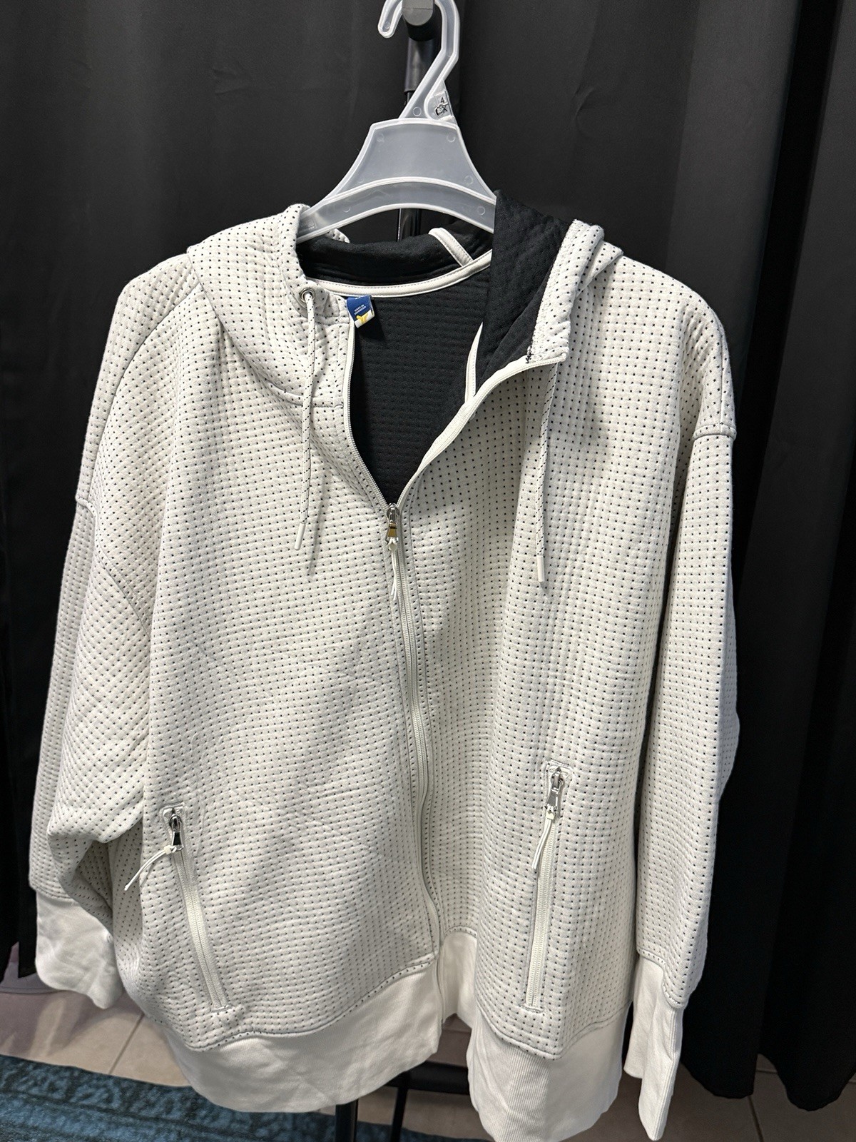 Old Navy Women’s 4X NWT Textured Waffle Knit Full Zip Hoodie Jacket - Plus  size