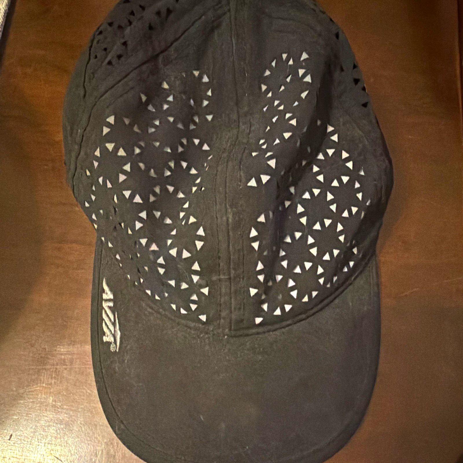 Black Geometric Breathable Baseball Cap Hat One Size Unisex Adults Casual