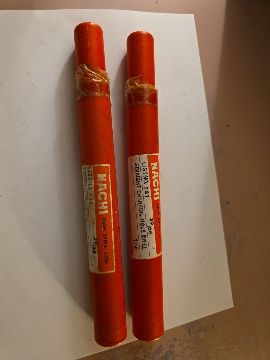 2 NEW Nachi Cobalt 39/64 STR SHK L531