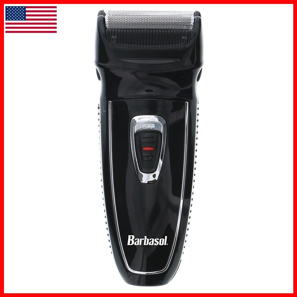 Barbasol CBF12001BLK Rechargeable Electric Foil Shaver with Stainless Steel Barbasol CBF12001BLK Rechargeable Electric Foil Shaver with Stainless Steel