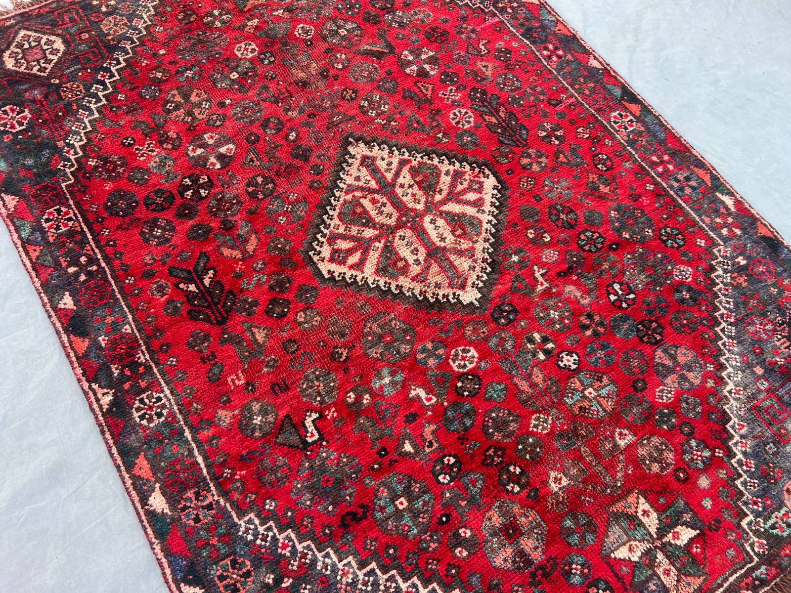 100x150 cm COLLECTORS’ ITEM Stunning Antique Kazak Natural Vegetable Dye Carpet