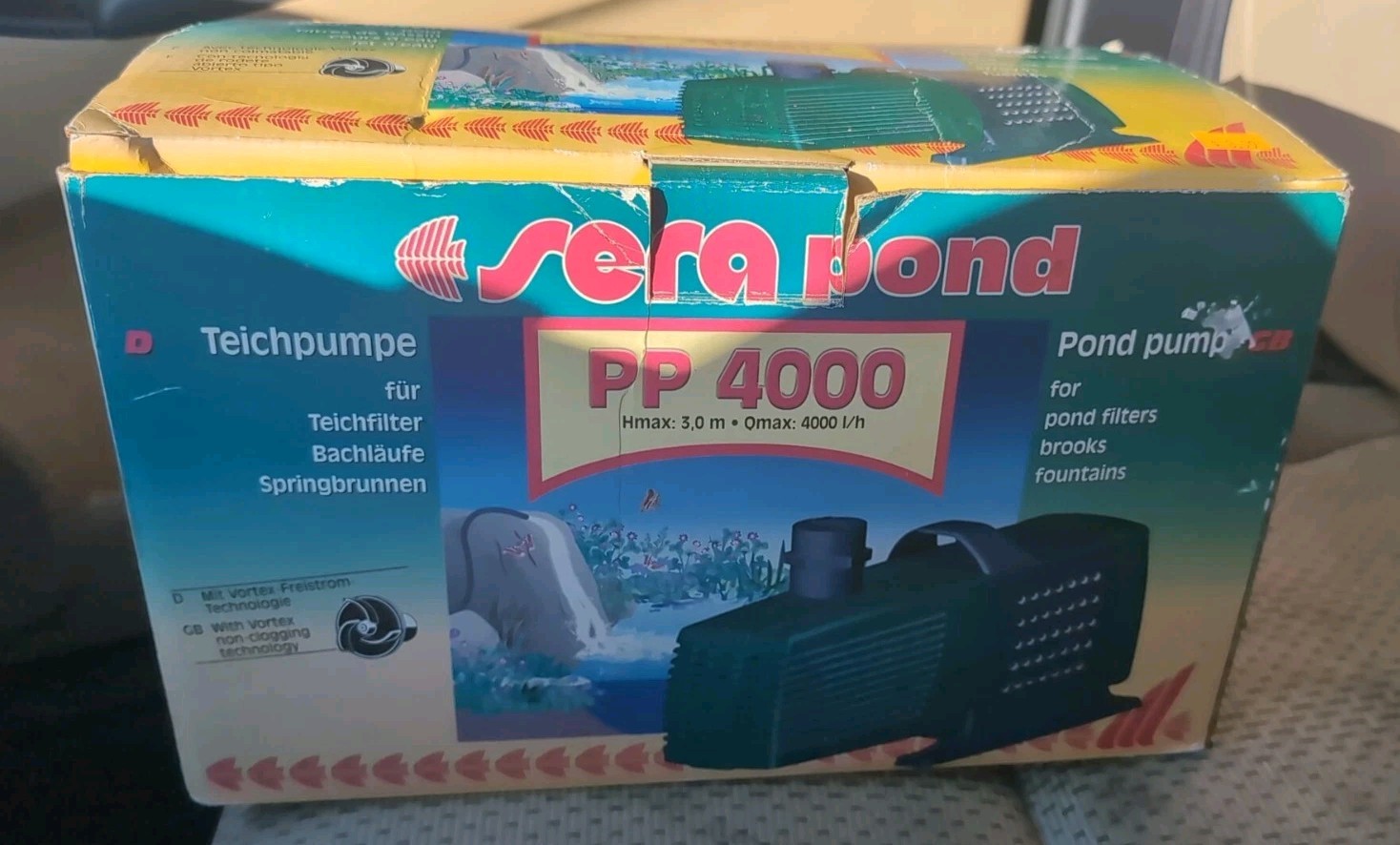 Sera Pond Pump Pp 4000 Tested And Working Vintage Old Stock Sera Pond Pump Pp 4000 Tested And Working Vintage Old Stock