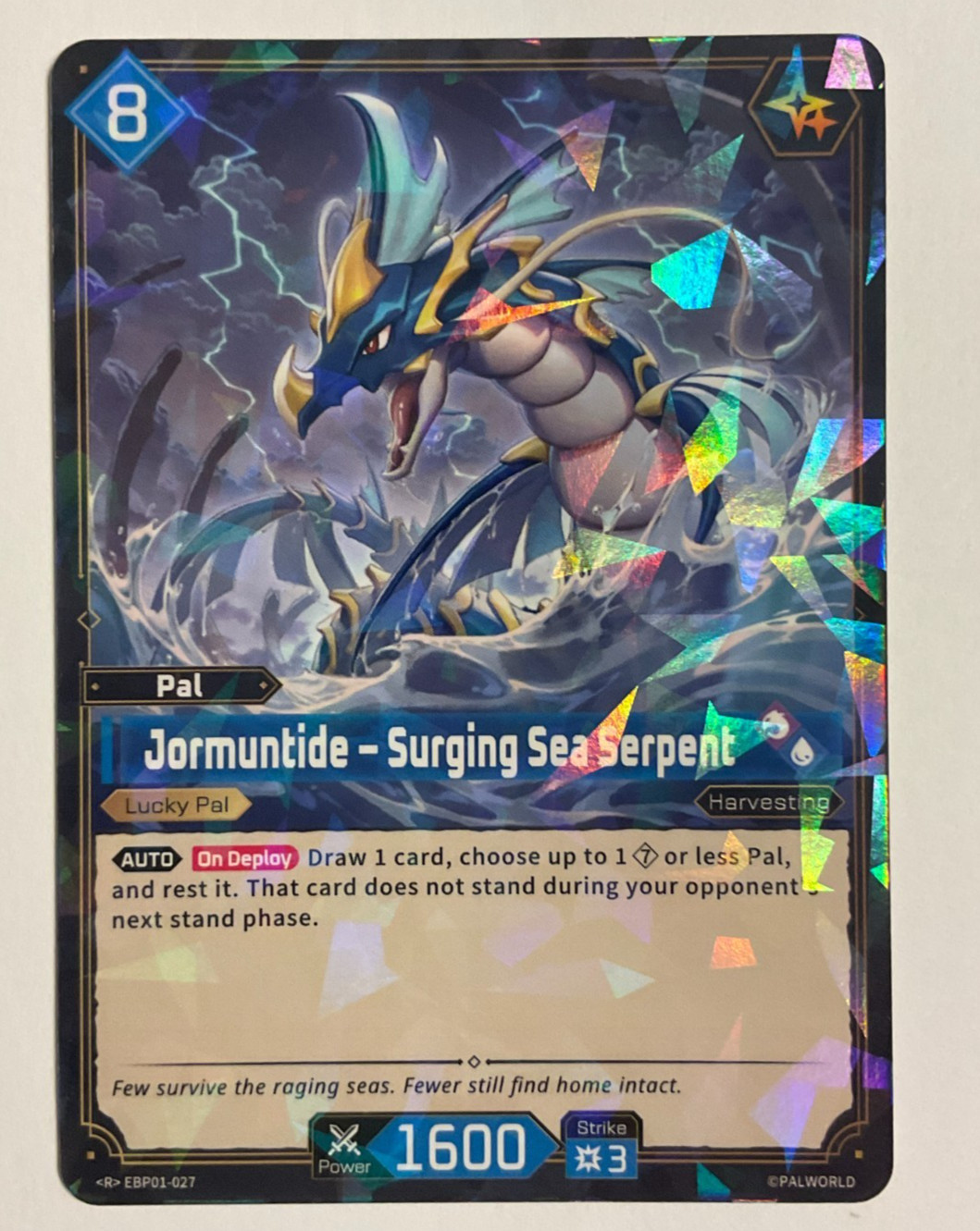 Jormuntide Surging Sea Serpent EBP01-027 R NM/M Palworld Dawn of Palpagos foil Jormuntide Surging Sea Serpent EBP01-027 R NM/M Palworld Dawn of Palpagos foil