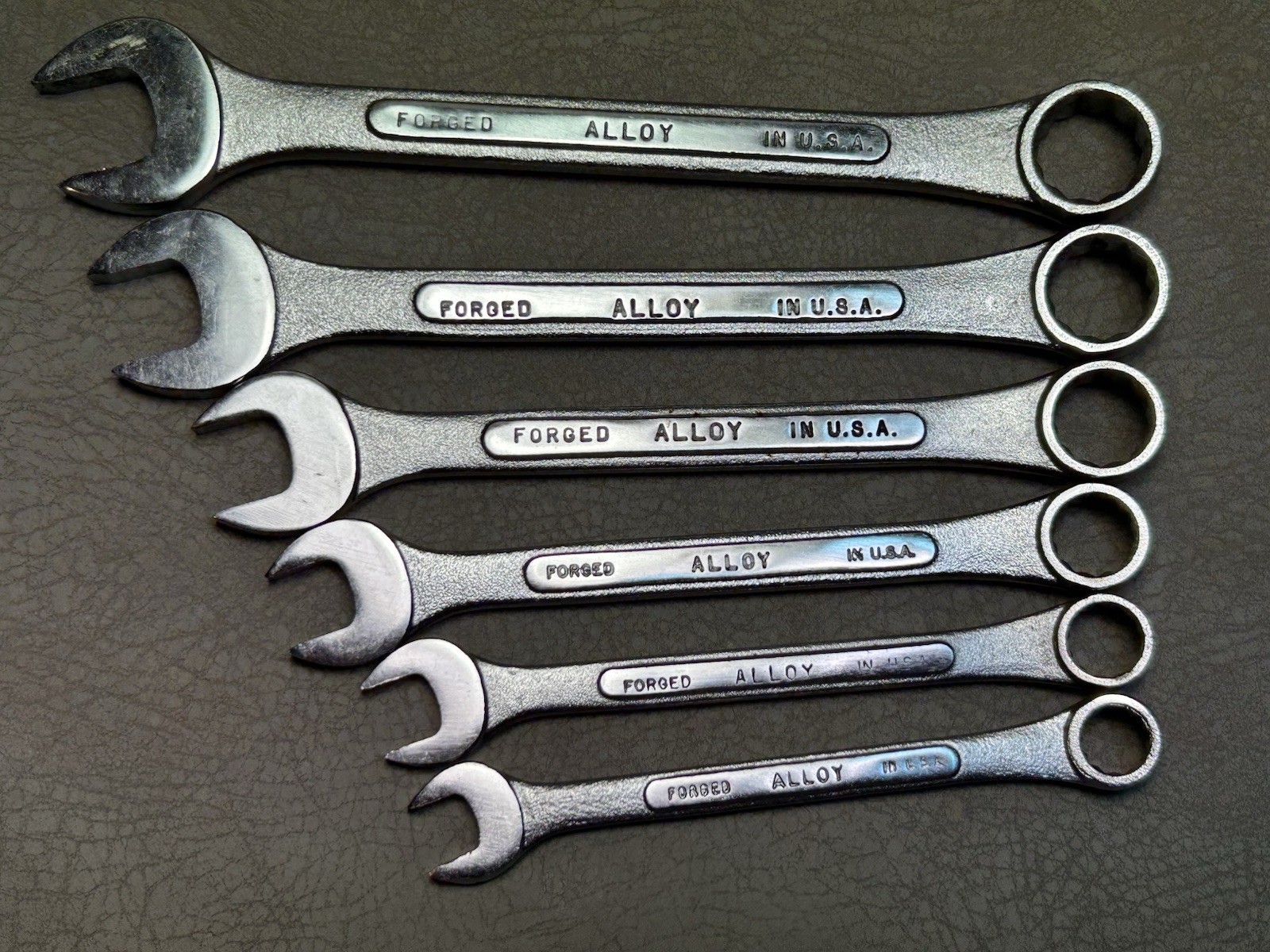 Vintage S-K Combination Wrench Set 6 Pc 12 Point Metric USA