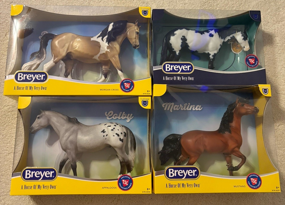 NIB Breyer TSC 2025 Exclusive Brooks Morgan, Emery, Colby, Martina Set Of 4