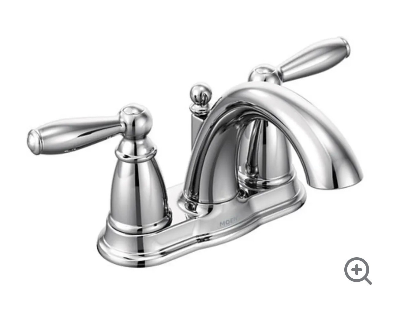 MOEN Brantford 66610 Two-Handle 4-in Bathroom Sink Faucet in Chrome
