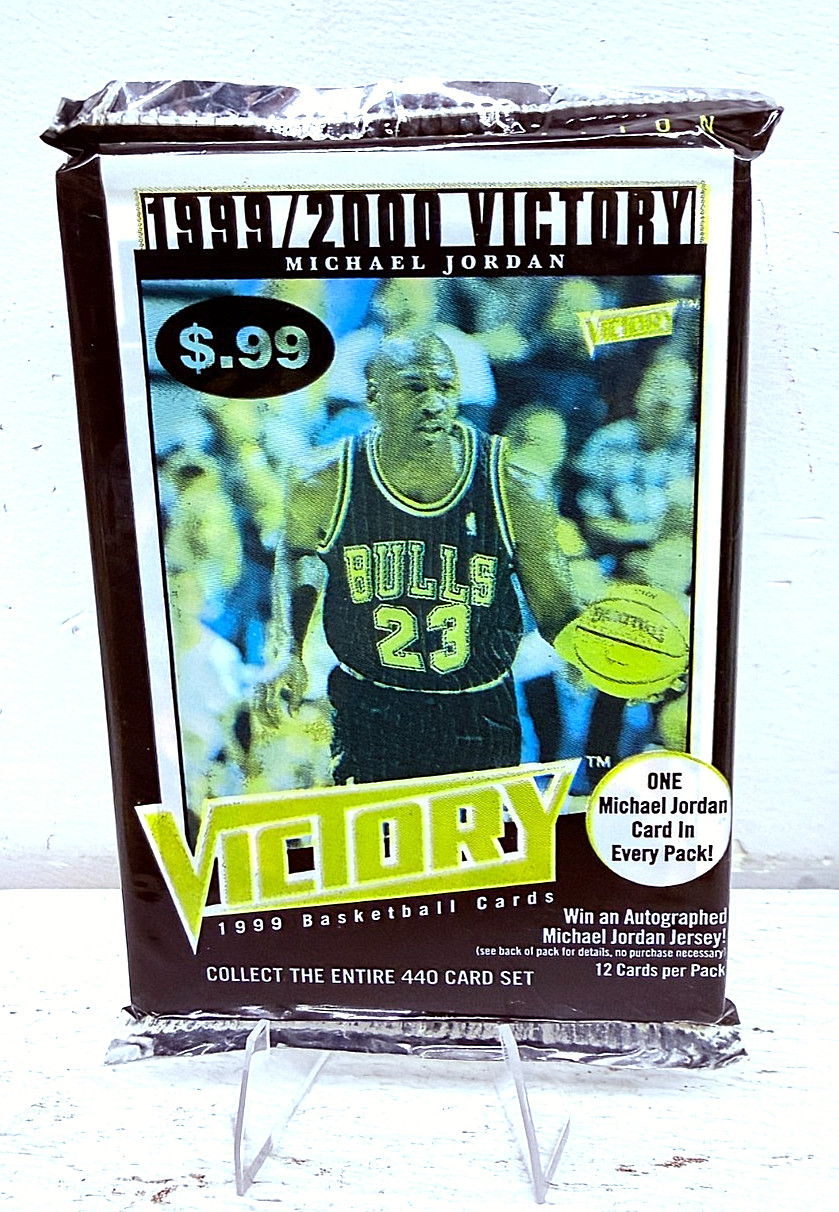 1999-00 Upper Deck Victory Basketball Sealed Pack Michael Jordan 12 Cards