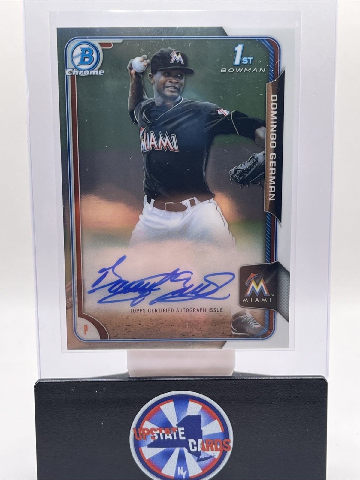 2015 Bowman Chrome #BCAP-DGE Domingo German 1st Bowman Auto 2015 Bowman Chrome #BCAP-DGE Domingo German 1st Bowman Auto