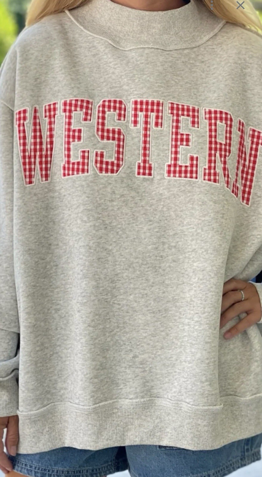 Western Kentucky University Mockneck Sweatshirt | Women’s Size S/M
