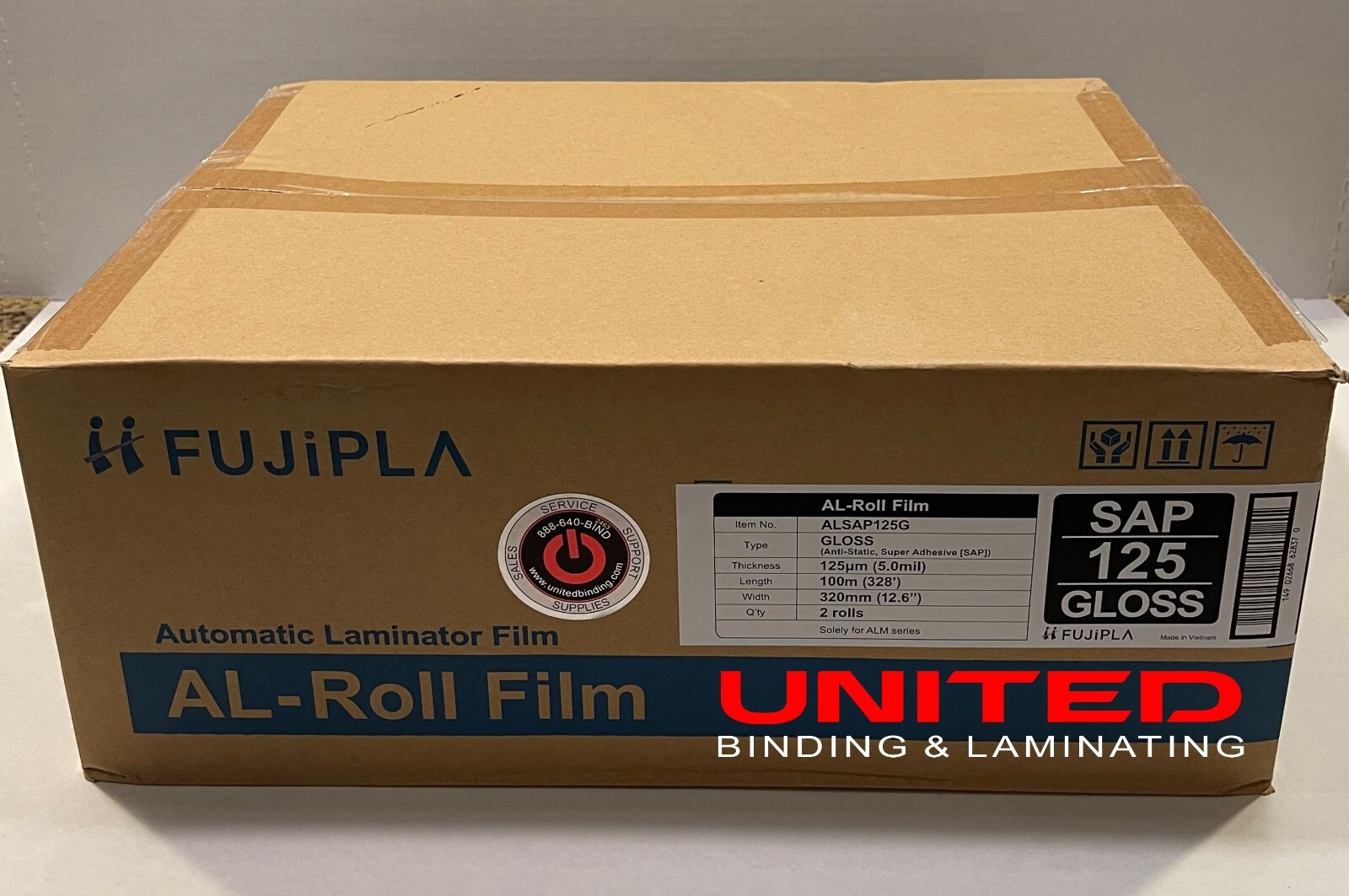 FujiPla ALM Laminating Film Rolls 5 mil Gloss 12.6\