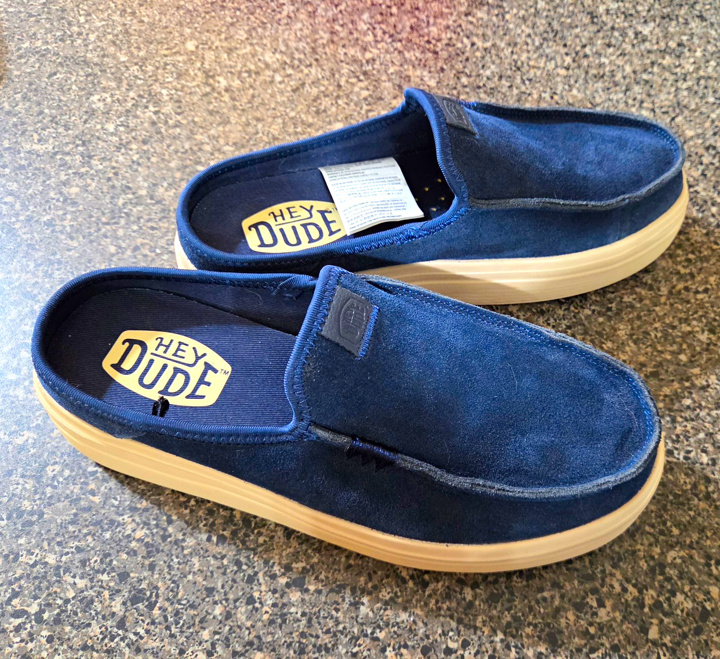 HEYDUDE Austin Lift Classic Women’s Navy New Without Box Or Tags