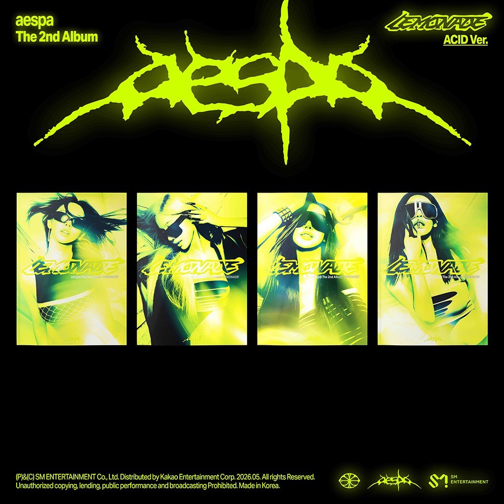 AESPA [LEMONADE] 2nd Album ACID 4 Ver SET/4 CD+4 Photo Book+8 Card+4 Poster+GIFT