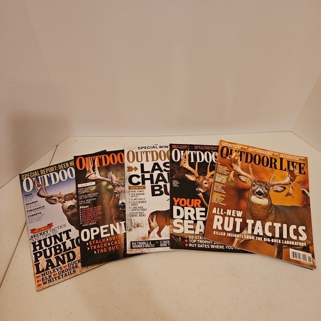 Outdoor Life Magazine Lot 5 Sept Oct Dec 2011 & Oct -Nov 2012 Hunting Fishing Outdoor Life Magazine Lot 5 Sept Oct Dec 2011 & Oct -Nov 2012 Hunting Fishing