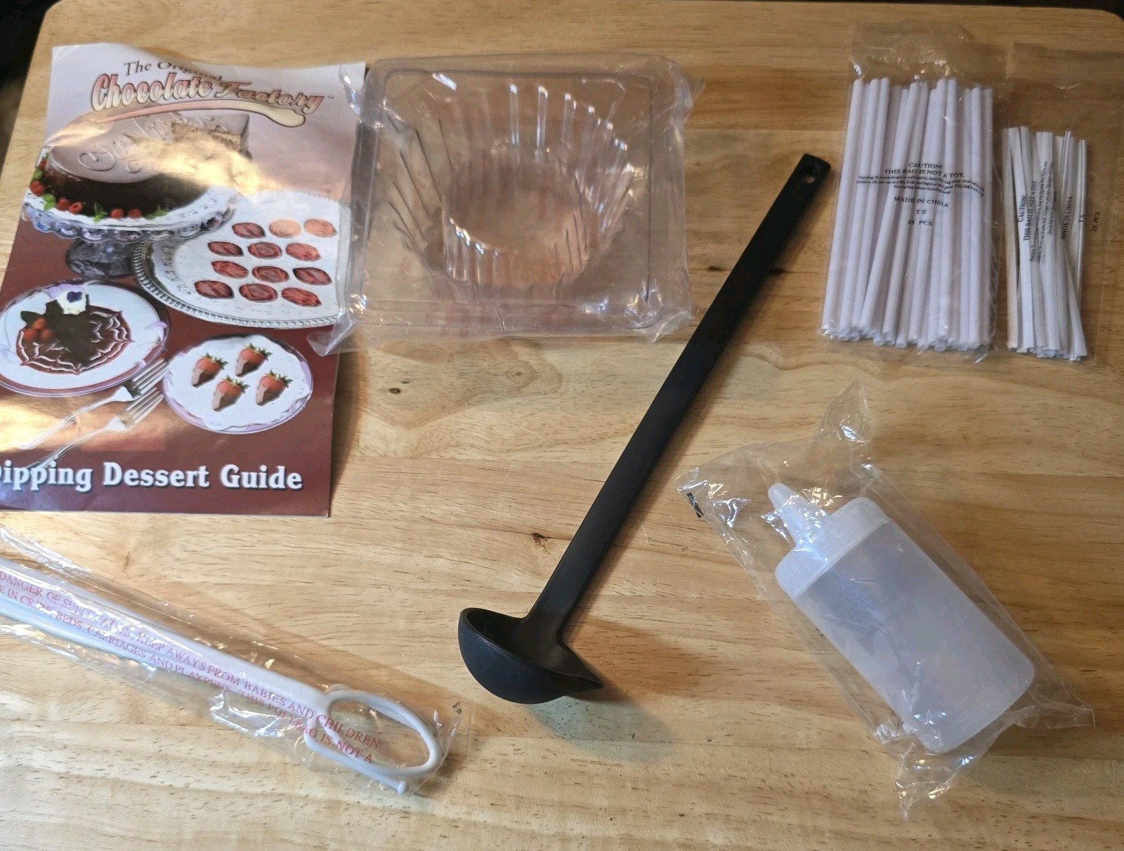 The Original Chocolate Factory Chocolate Dipping Dessert Book w/Molds and More