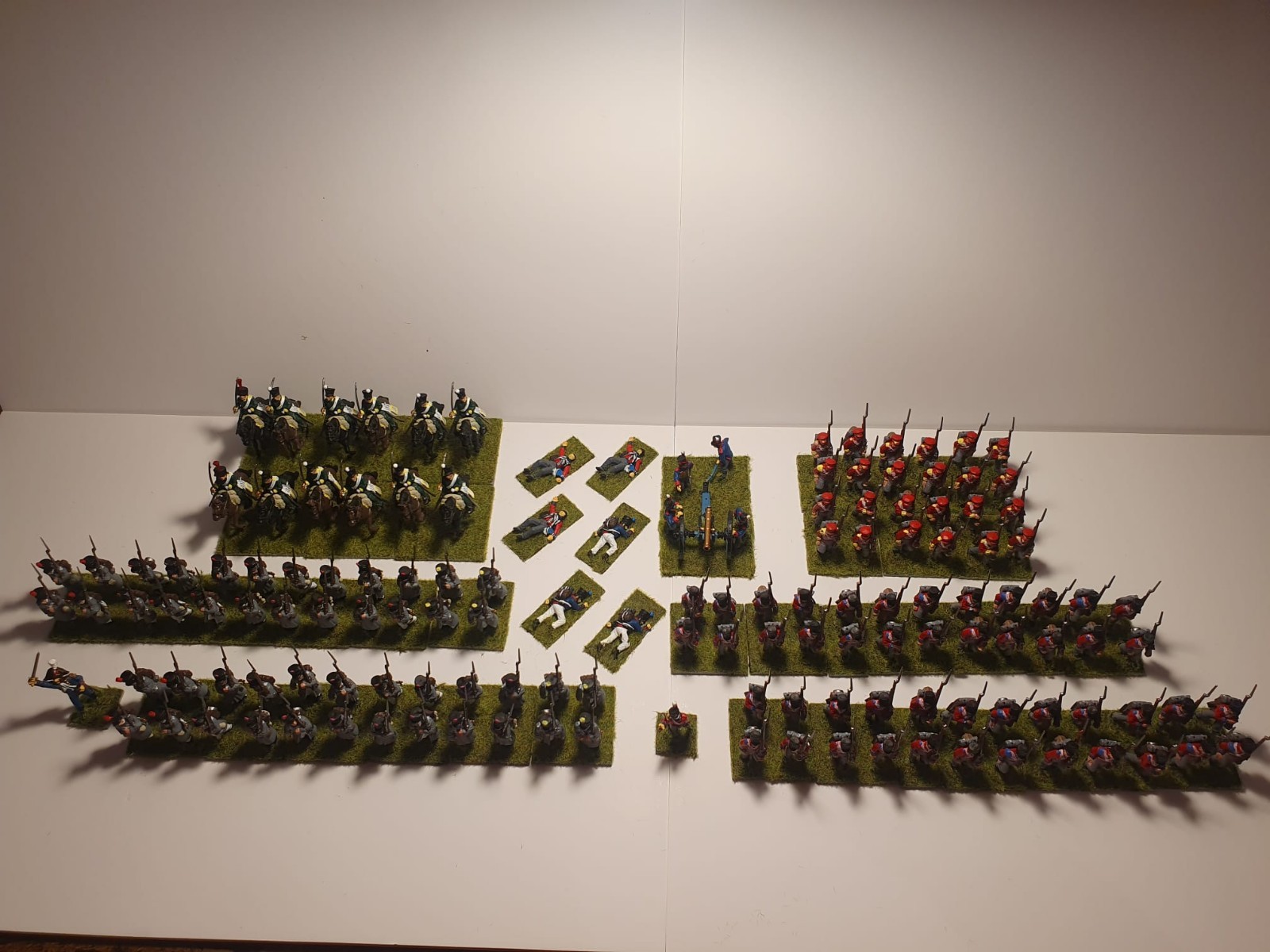 28mm Napoleonic Waterloo Starter Set Fully Painted And Based