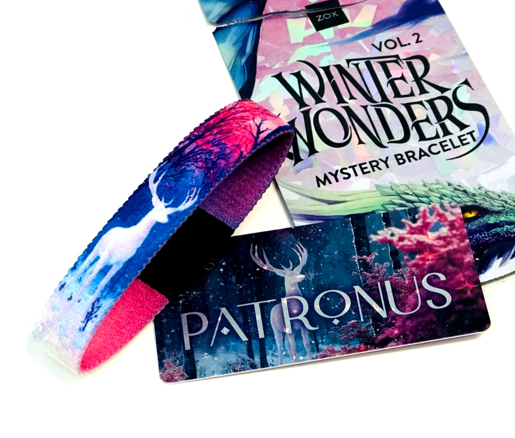 ZOX *PATRONUS* Silver Single Small Goldie Band w/Card WINTER WONDERLAND