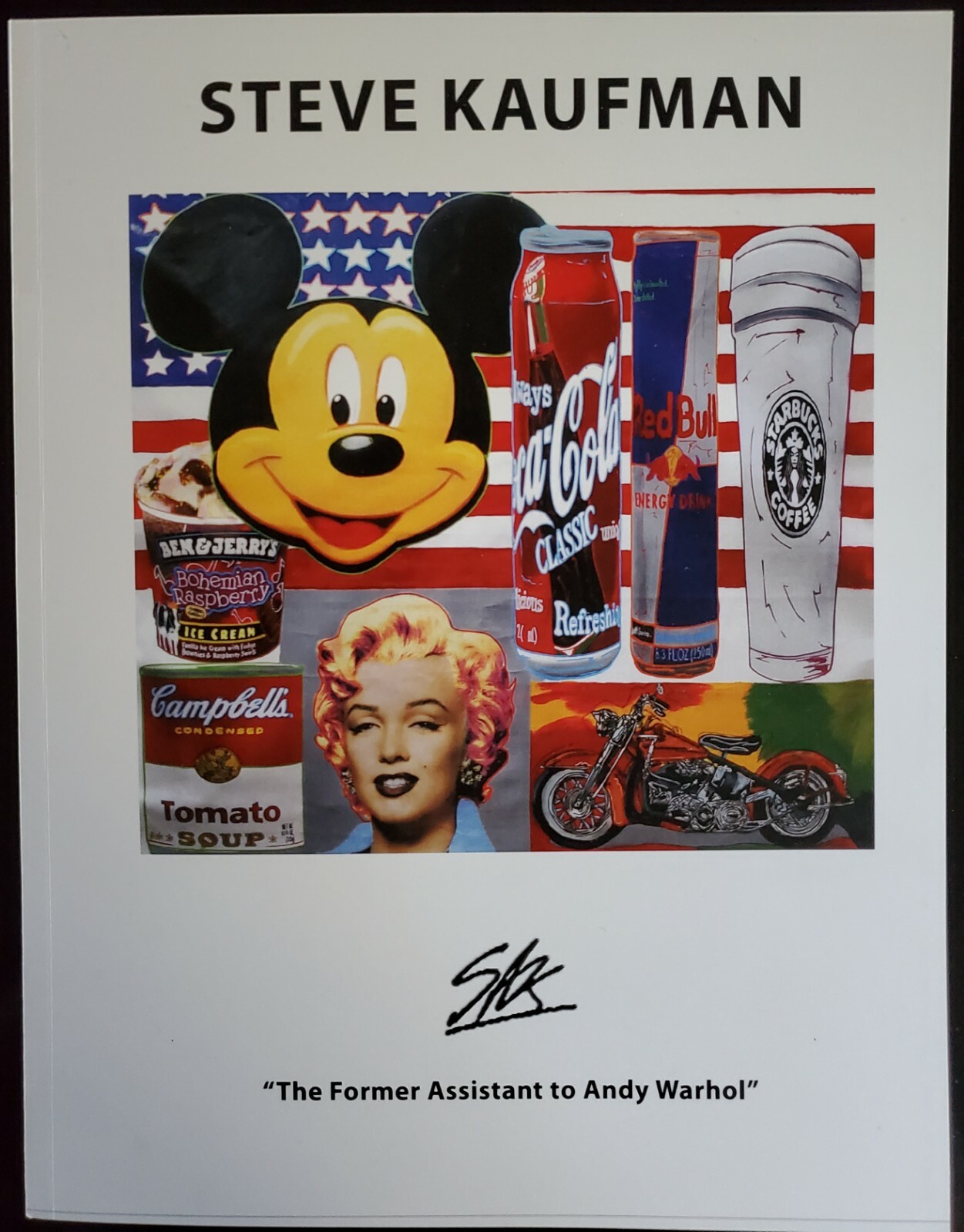 STEVE KAUFMAN, ANDY WARHOL\'S PROTEGE, AMAZING ART BOOK.120 PAGES, COLOR IMAGES