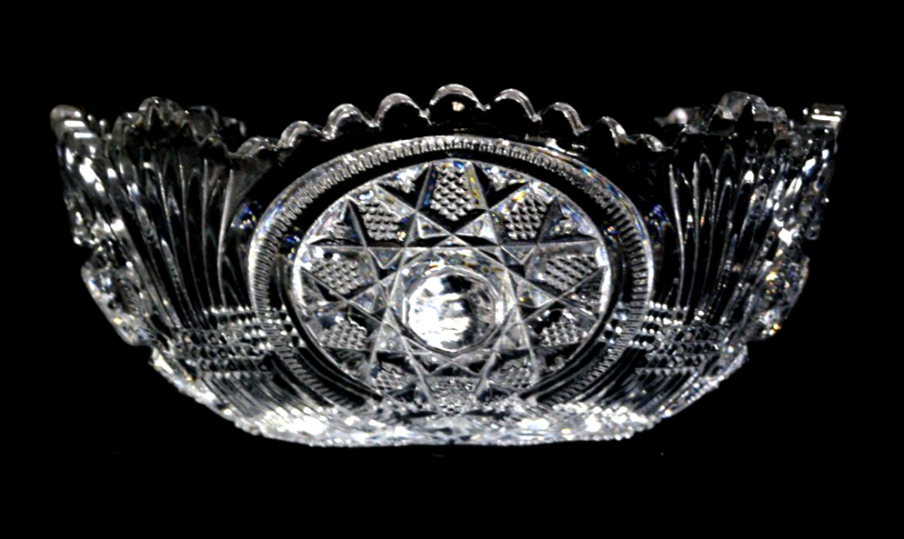 EAPG Antique Duncan\'s Sons George & CO. Starred Loop Bowl
