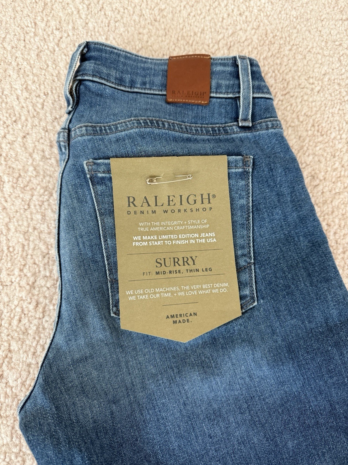 Raleigh Denim Surry Winston Jeans Womens size 26