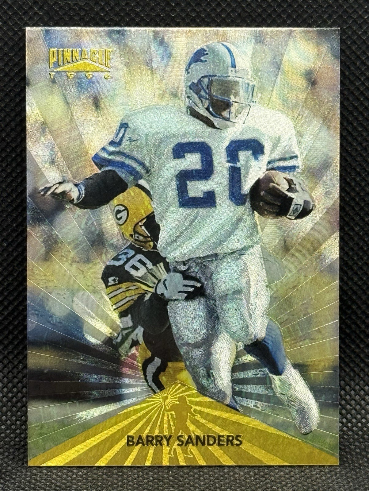 1996 PINNACLE TROPHY COLLECTION BARRY SANDERS SP #131 LIONS HOF