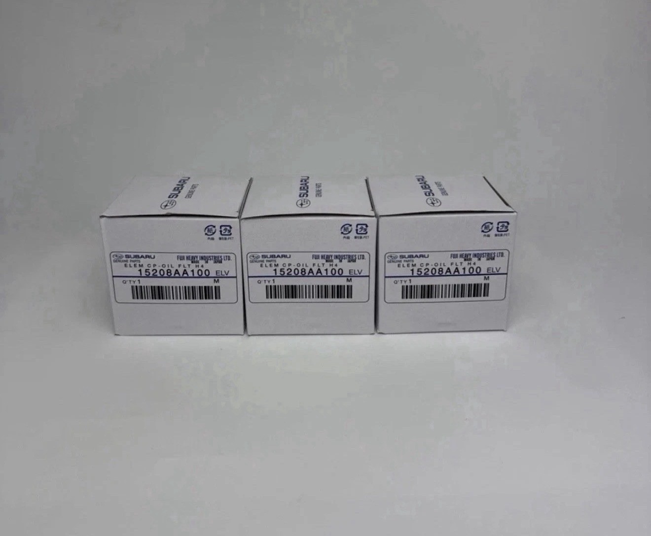 OEM Genuine Subaru Engine Oil Filter 15208AA100 Genuine 3 PACK OEM Genuine Subaru Engine Oil Filter 15208AA100 Genuine 3 PACK