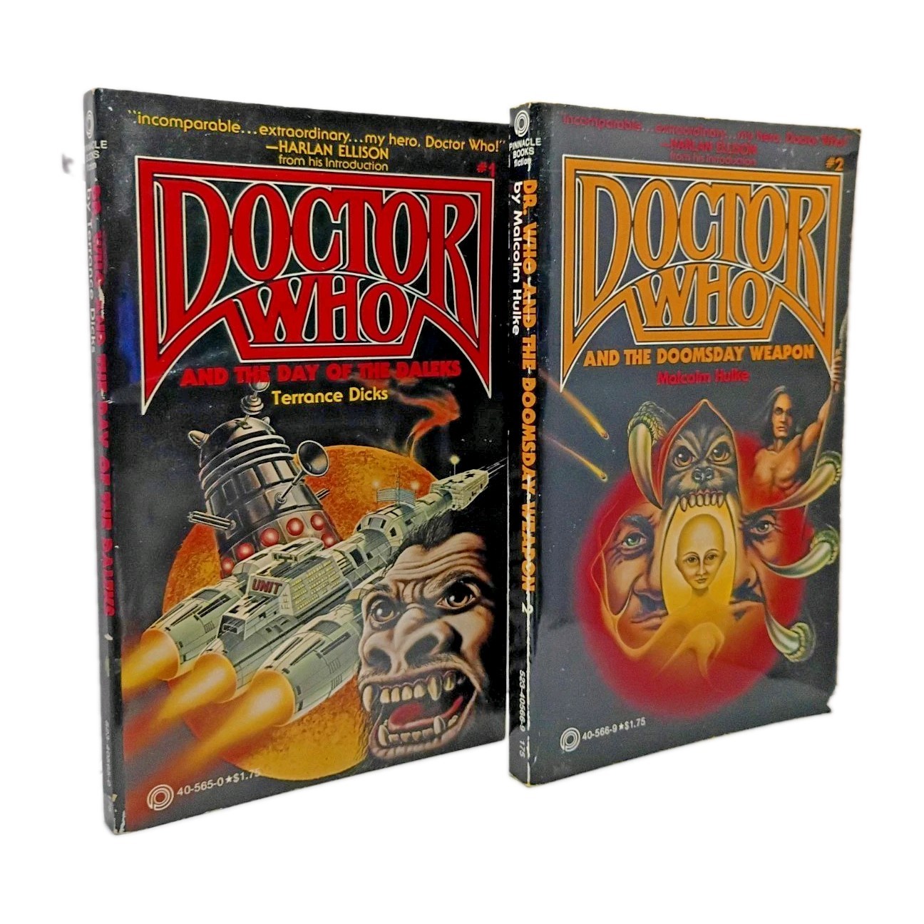 Doctor Who Books 1 & 2 By Terrance Dicks And Malcolm Hulke Vintage Paperback