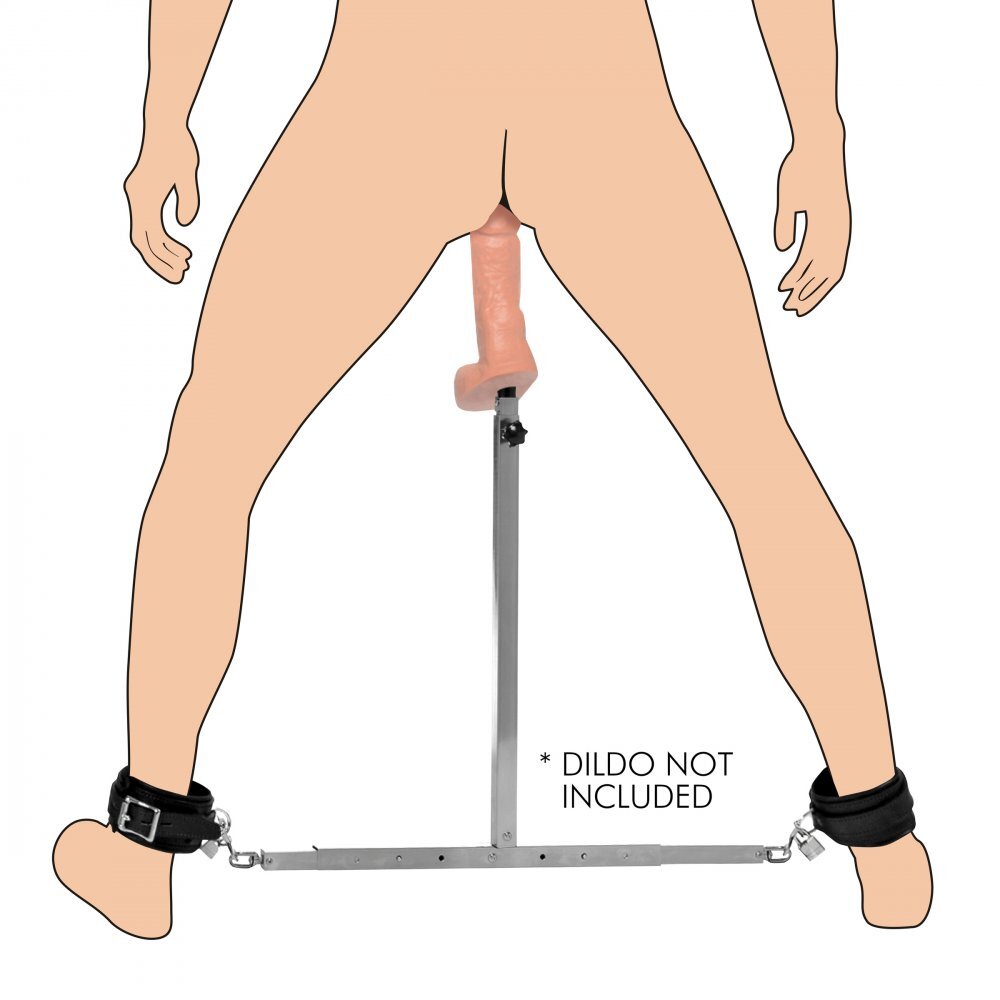 Master Series Squat Anal Impaler with Spreader Bar Bondage BDSM Restraint Toy