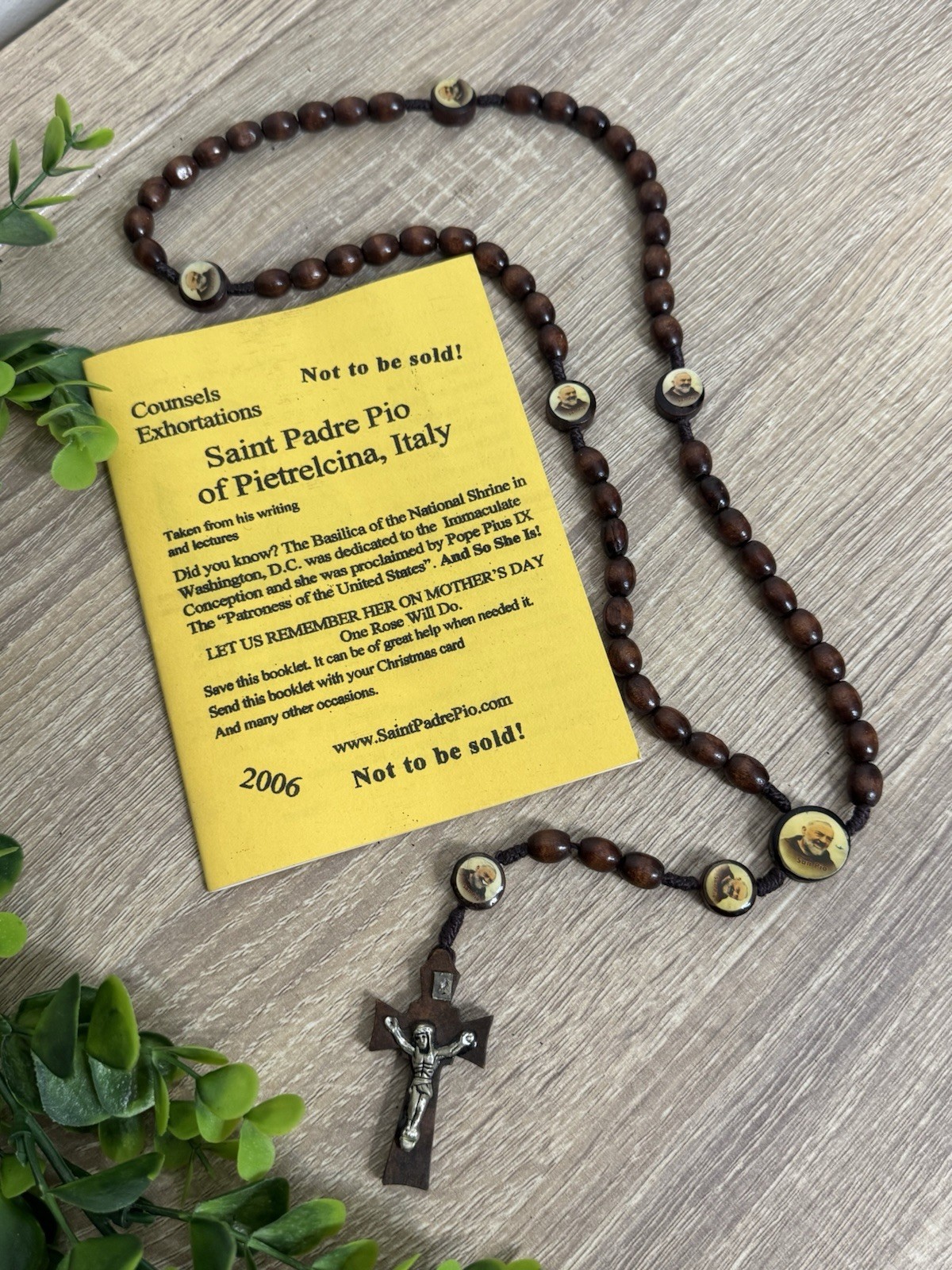 Vtg Padre Pio Rosaries / Italy Counsels Exhortations His writings lectures 1982 Vtg Padre Pio Rosaries / Italy Counsels Exhortations His writings lectures 1982