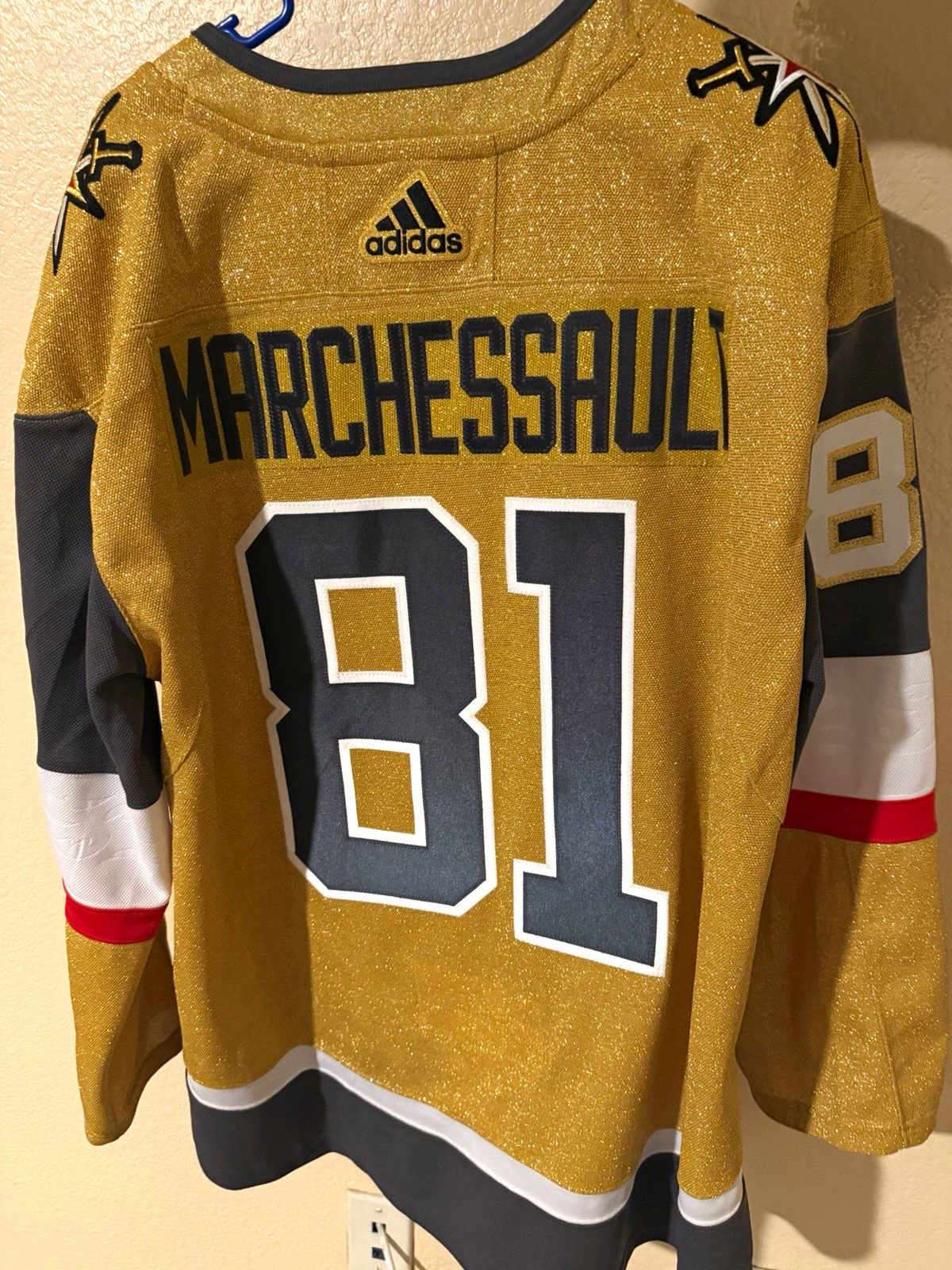 adidas Vegas Golden Knights Jonathan Marchessault #81 Gold Jersey Size 54