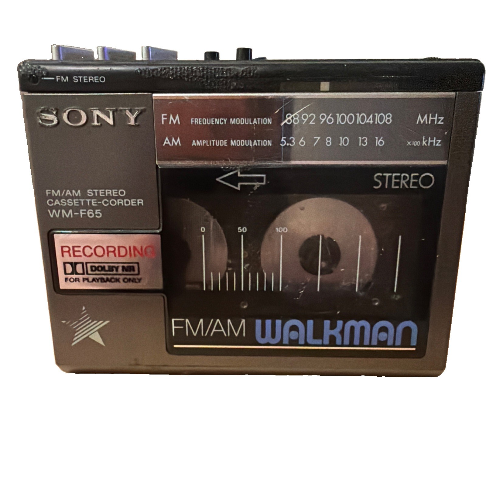 Vintage SONY Walkman WM-F65, (1985) *See Description Vintage SONY Walkman WM-F65, (1985) *See Description