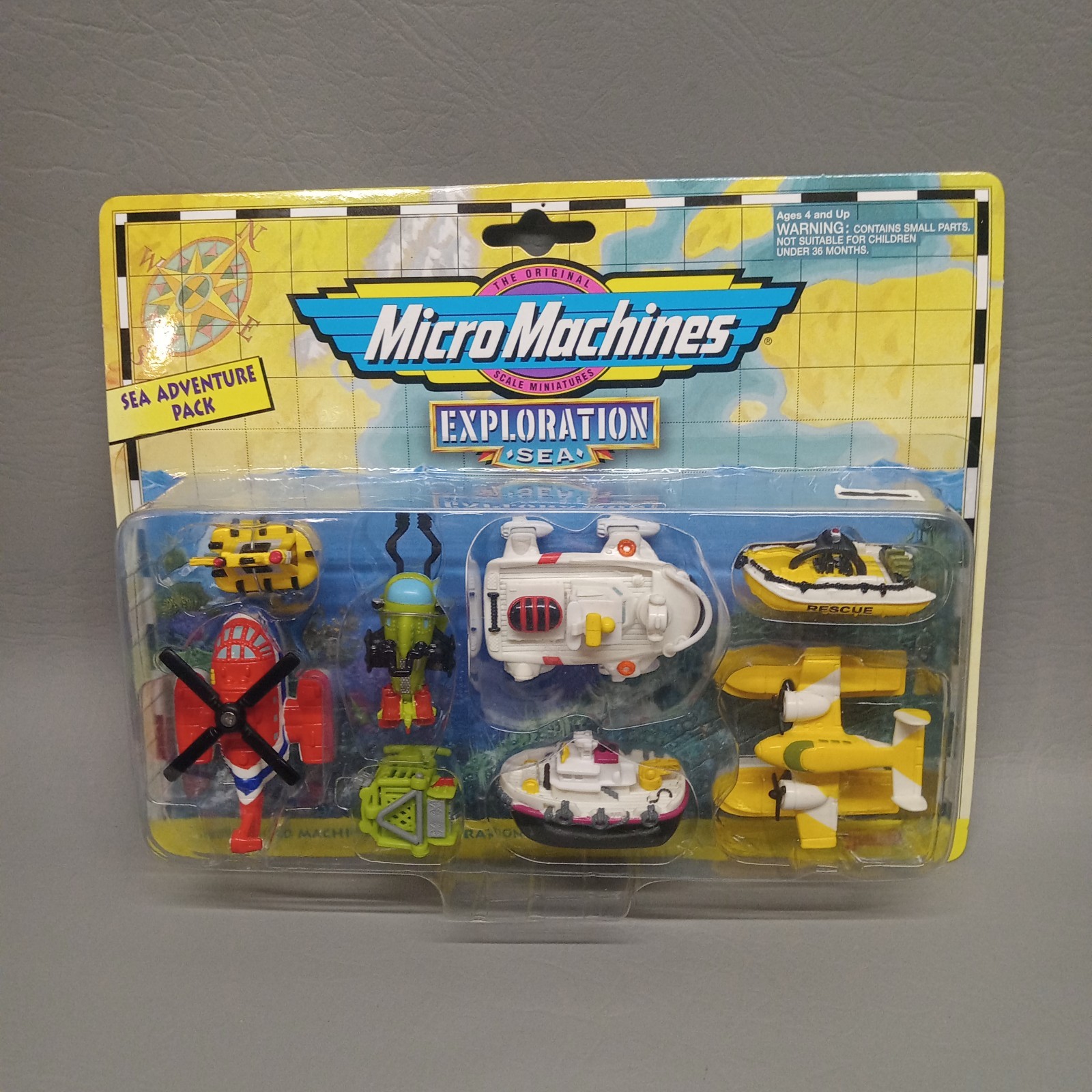 HTF 8 Piece Set Micro Machines Sea Exploration/Sea Adventure Pack 1998 Galoob 