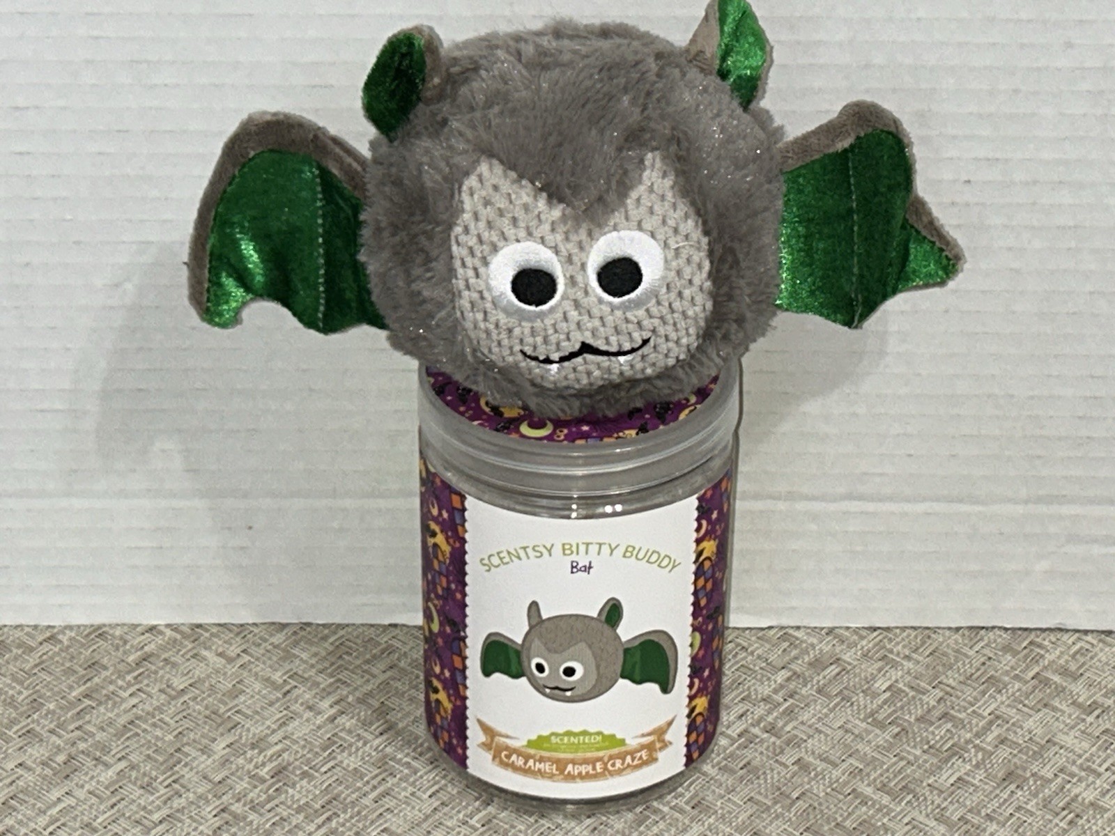 Scentsy Bitty Buddy Bat Caramel Apple Craze Scented Sachet with Packaging Scentsy Bitty Buddy Bat Caramel Apple Craze Scented Sachet with Packaging