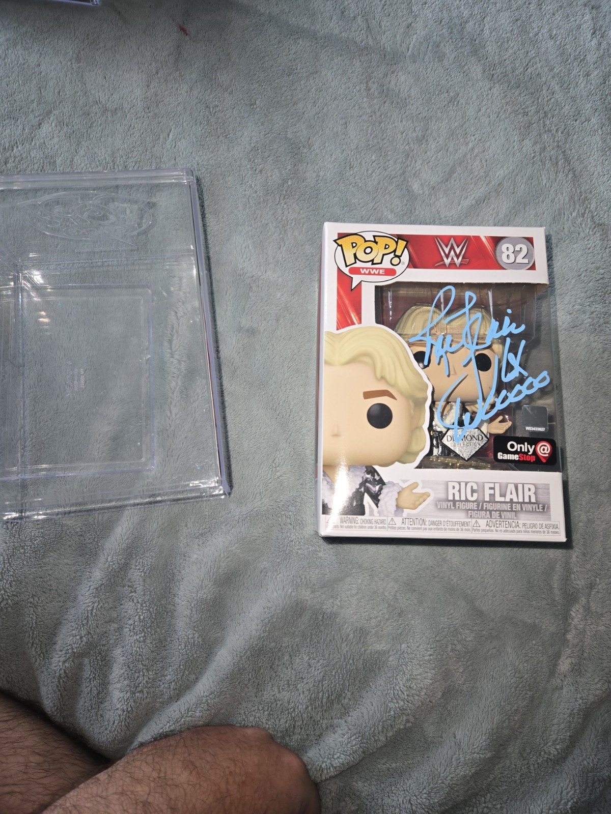 Ric Flair Signed WWE Wrestling Diamond #82 Funko Pop Nature Boy Ric Flair Signed WWE Wrestling Diamond #82 Funko Pop Nature Boy