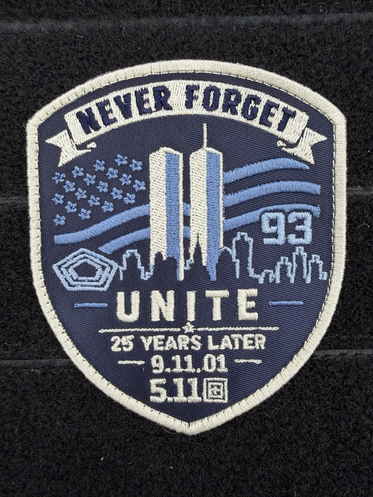 5.11 Tactical Never Forget Unite 9/11 Embroidered Patch / Exclusive Patch