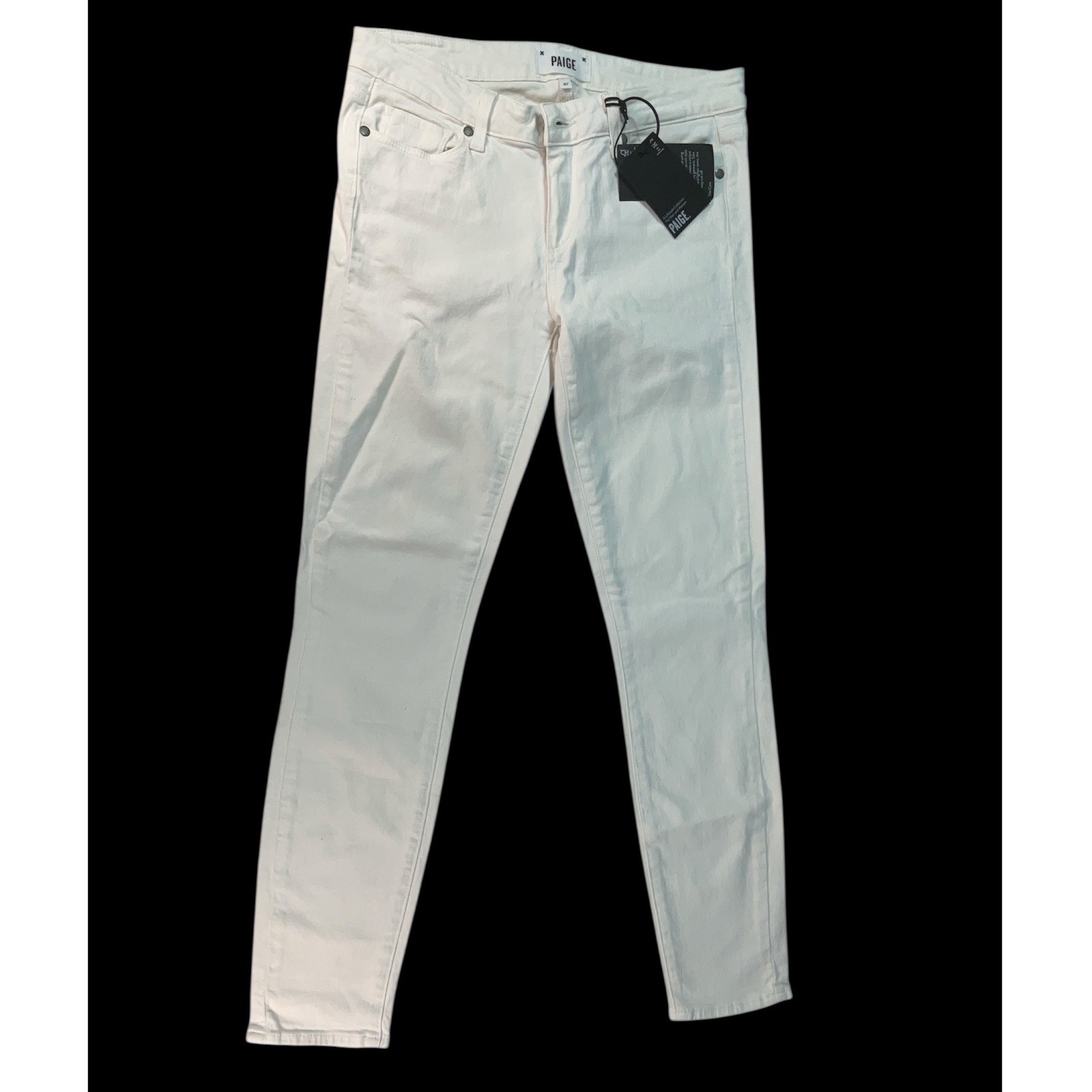 Paige White Denim Jeans Women\'s Size 27 New With Tags Slim Straight Premium