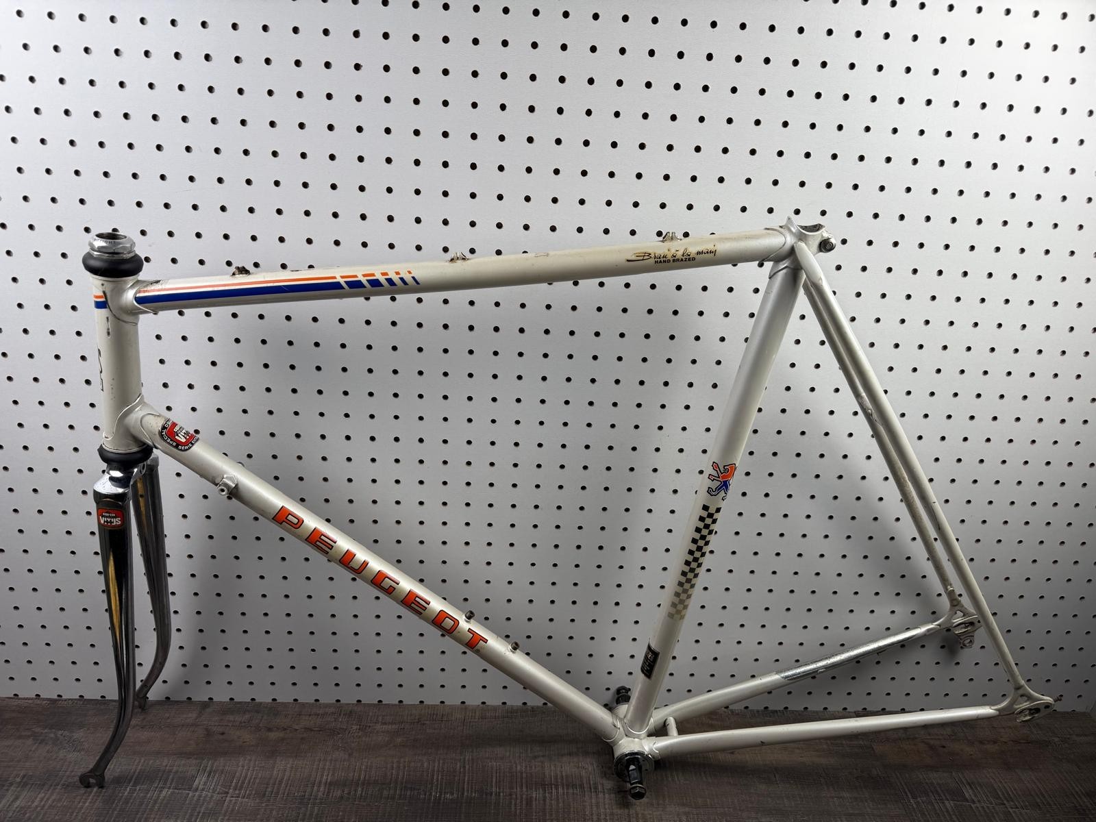 Vintage Peugeot Super Vitus Frameset 60cm Road Bike Made in France 80s