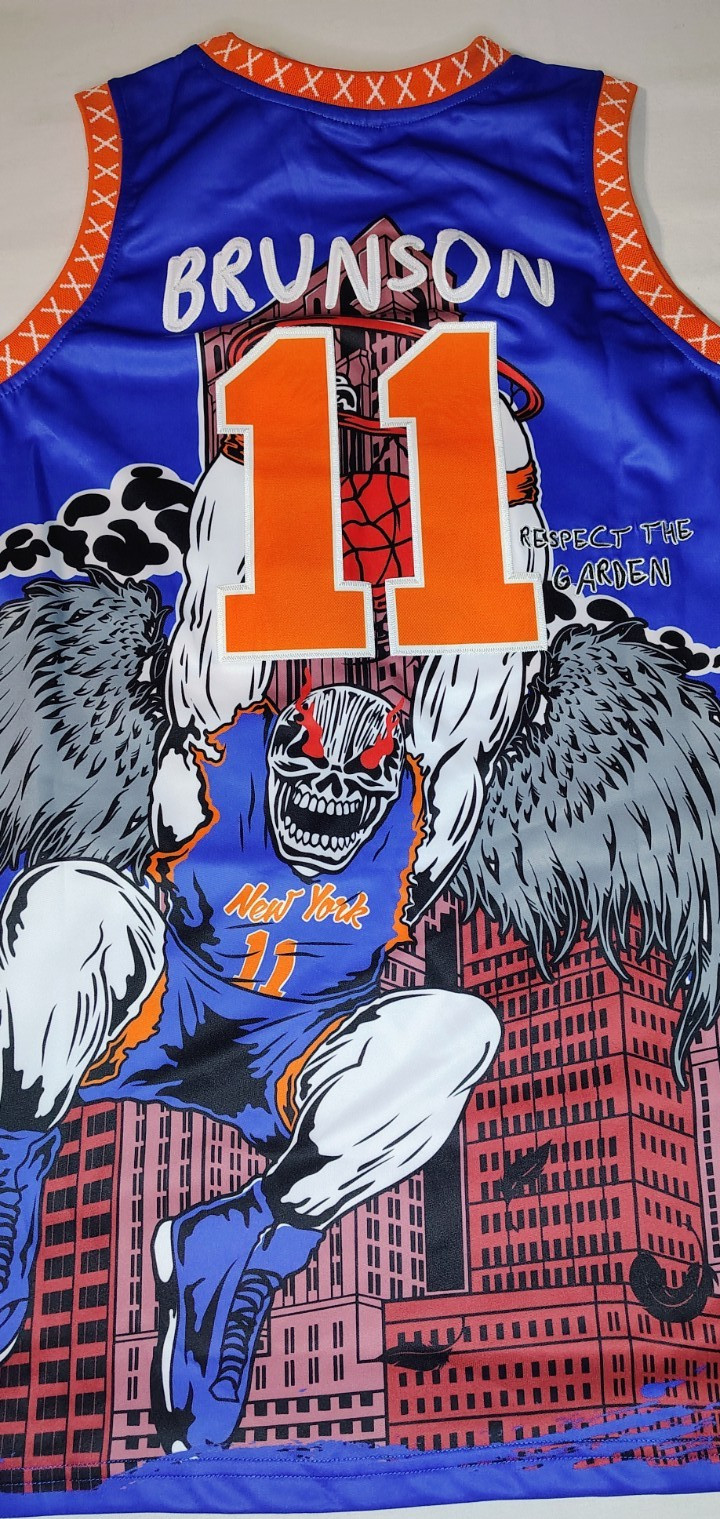 NWT Brand Xperimentation Jalen Brunson 11 New York Jersey Mens 3XL Knicks $125