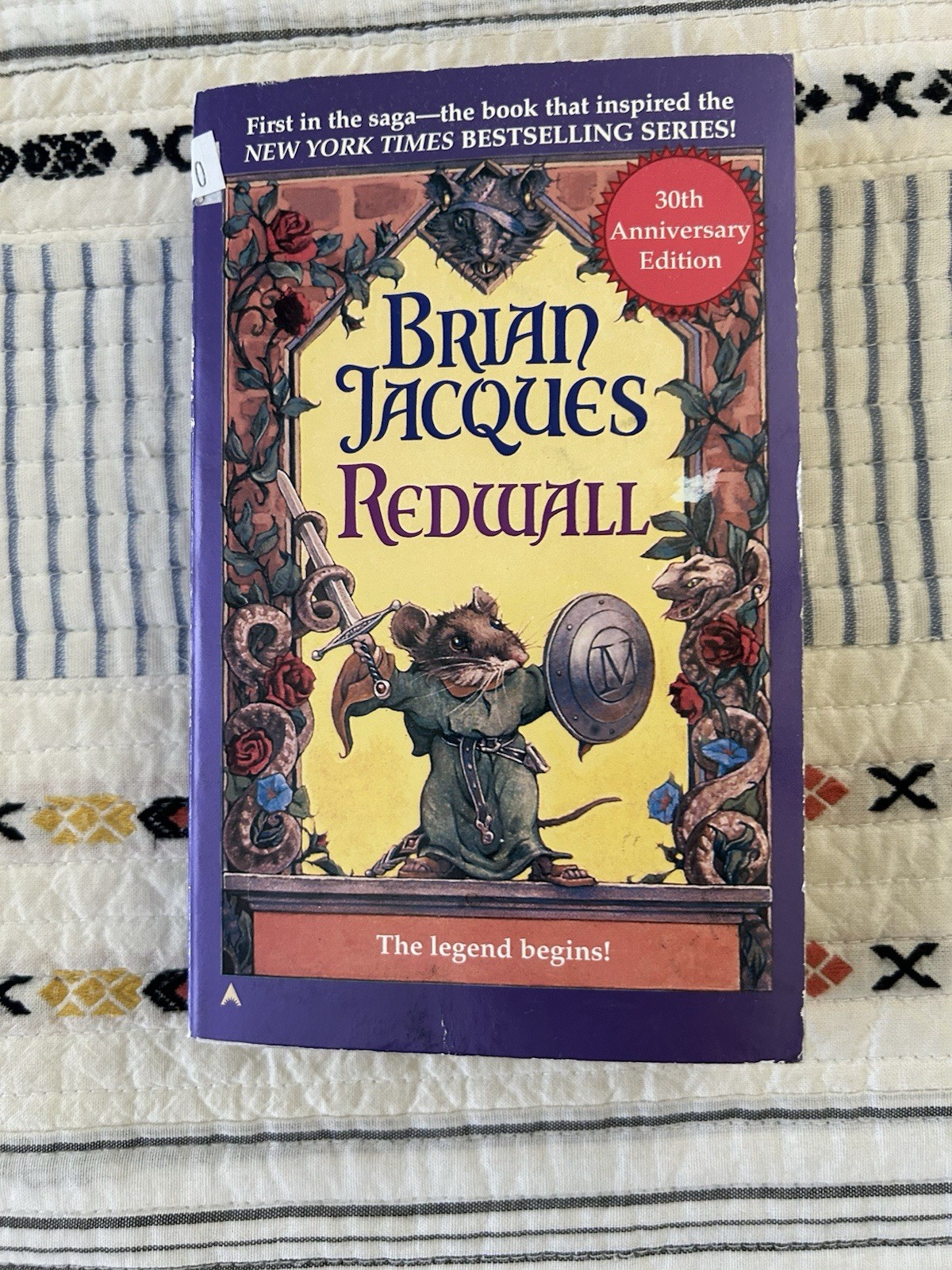Redwall : 30th Anniversary Edition by Brian Jacques Paperback Redwall : 30th Anniversary Edition by Brian Jacques Paperback